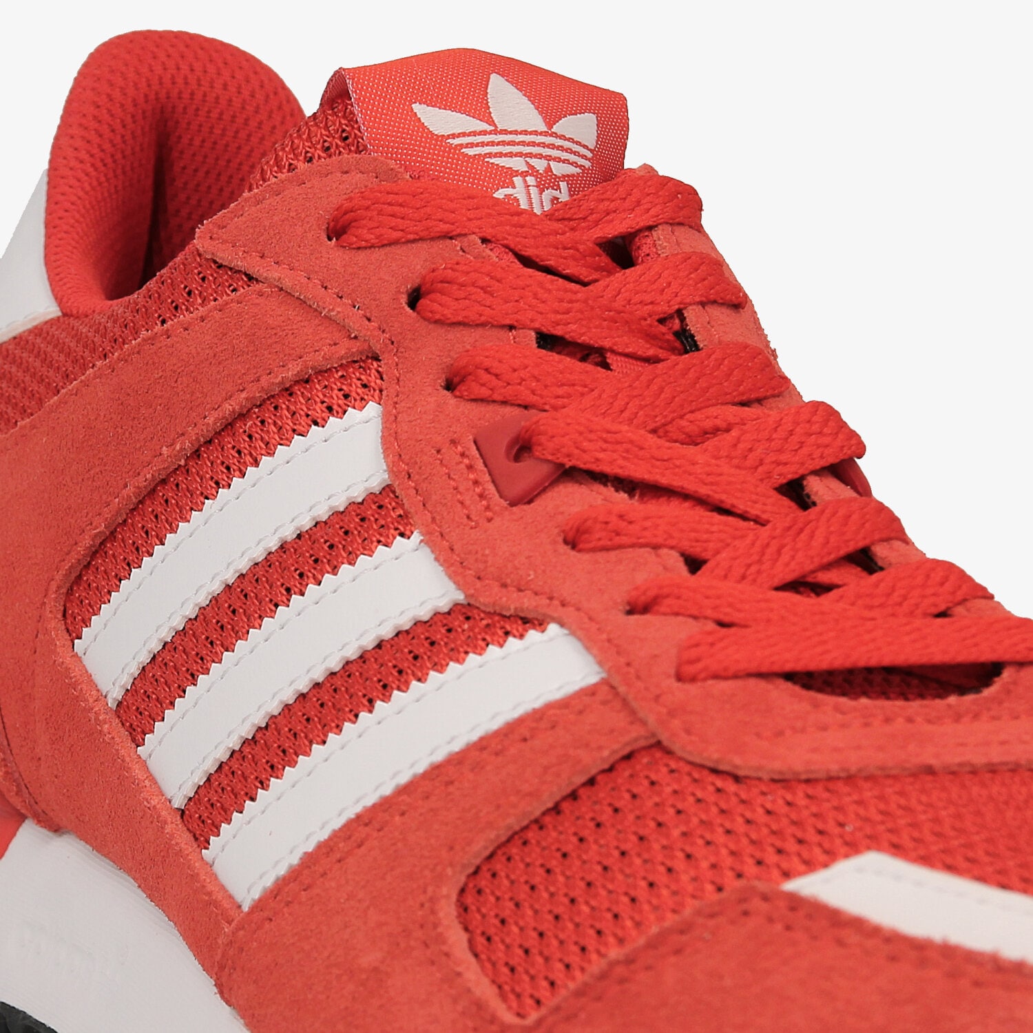 720 赤 Adidas Men Size 11 ZX 700 Running Shoes 'Red' Leather Low Top