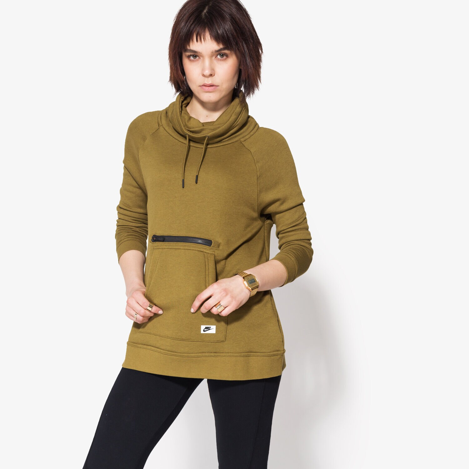 Damen NIKE SWEATSHIRT W NSW MDRN FNL 803599368 Khaki