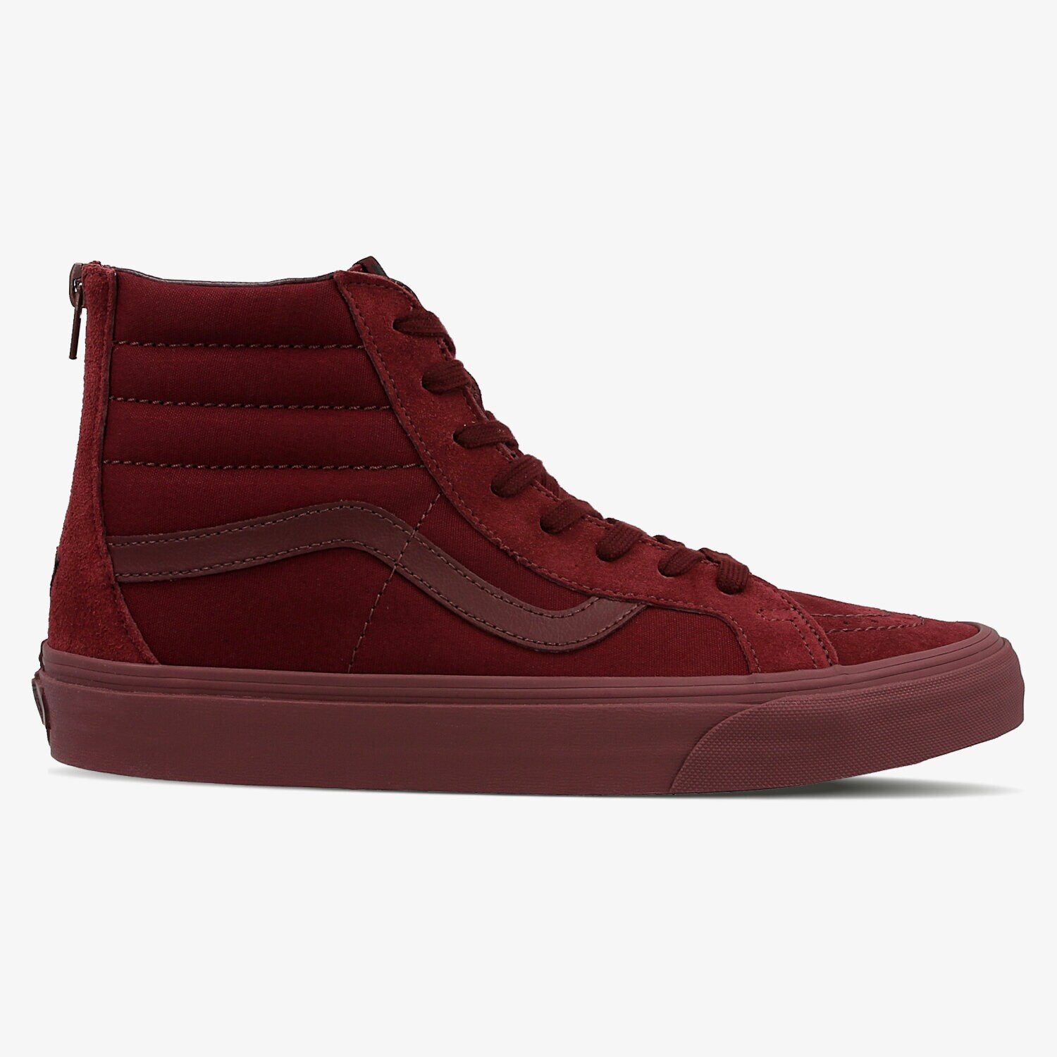 Herren Skaterschuhe VANS SK8-HI REISSUE ZIP V004KYJUW Dunkelrot