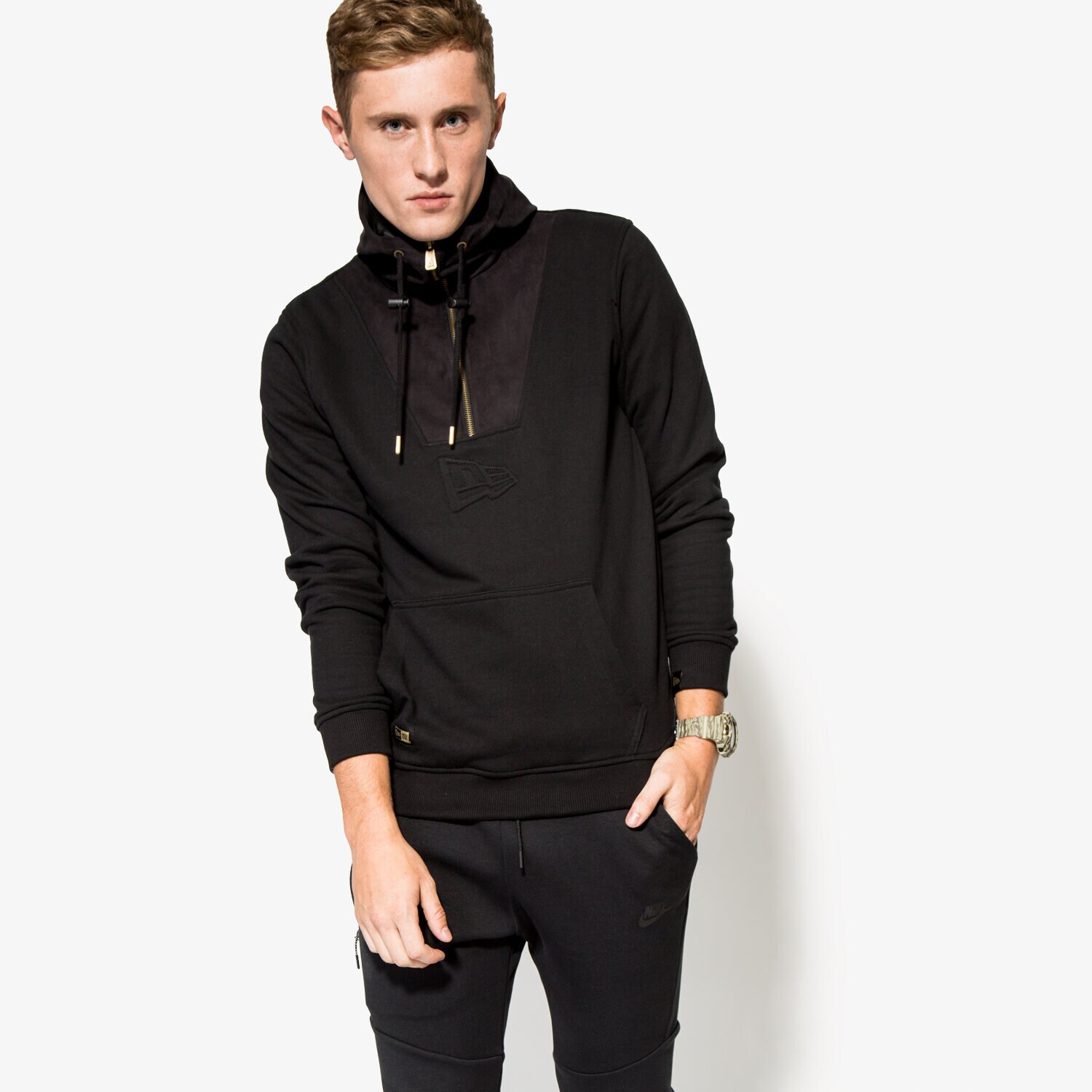Herren NEW ERA SWEATSHIRT CRAFTED FZ HOODY NE BLK 11278122 Schwarz