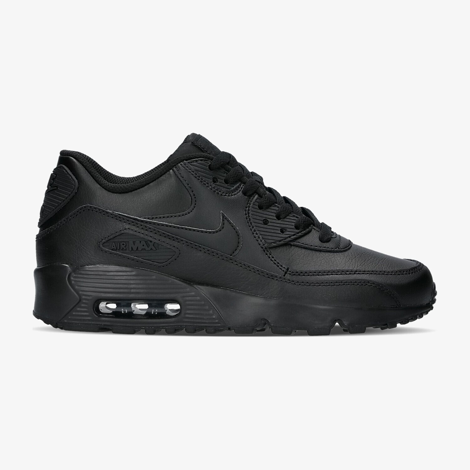 Kinder Sneaker NIKE AIR MAX 90 LEATHER (GS) 833412-001 Schwarz