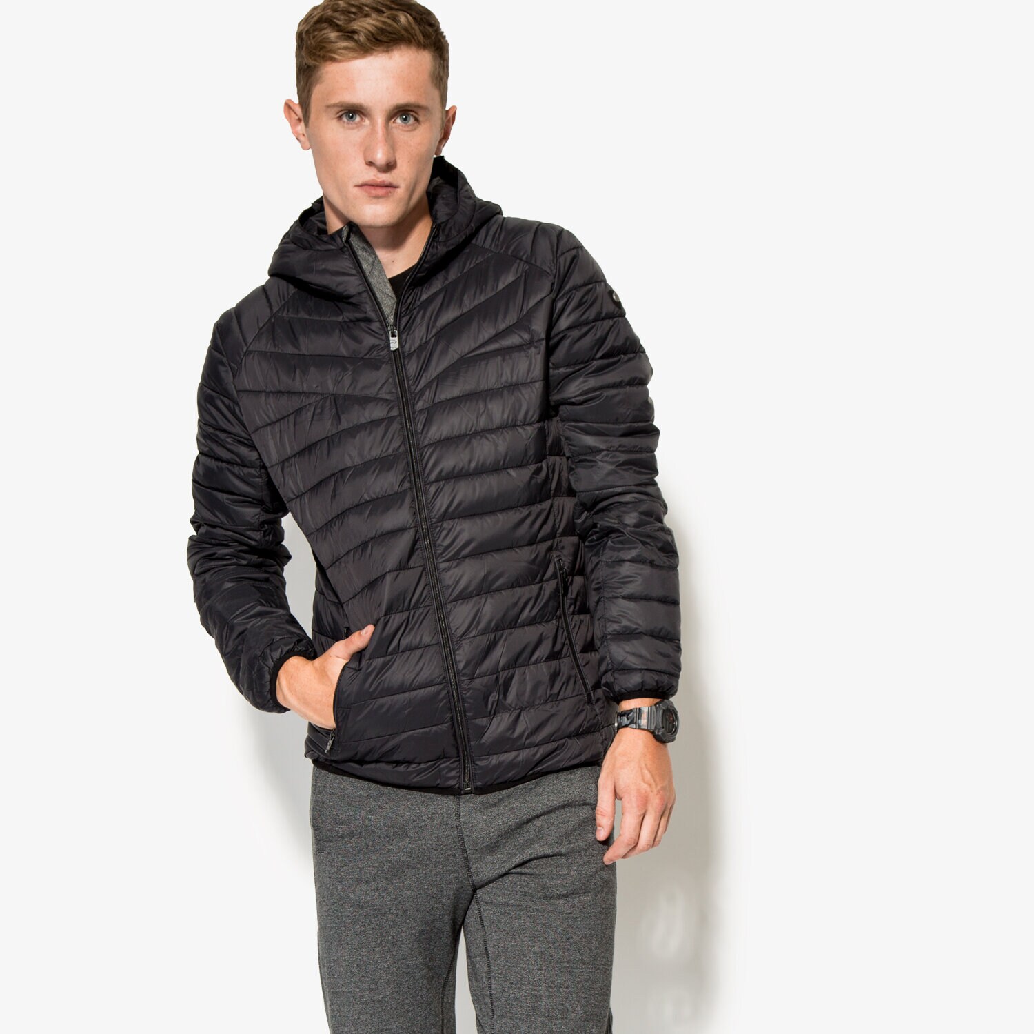 Herren Winterjacke CONFRONT JACKE OAKLAND CFV36KUM02002 Schwarz