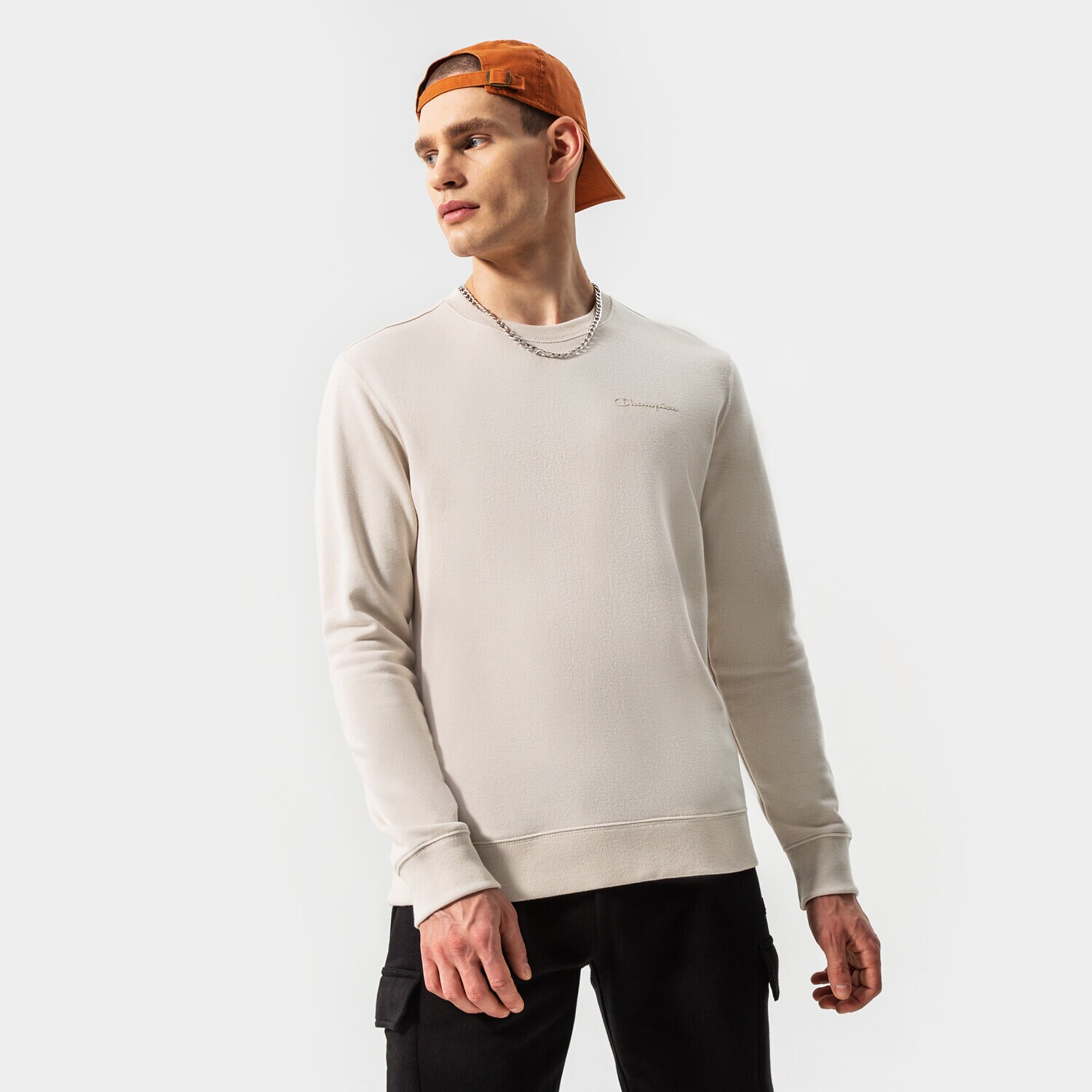 Herren CHAMPION SWEATSHIRT CREWNECK SWEATSHIRT 217154MS014 Braun