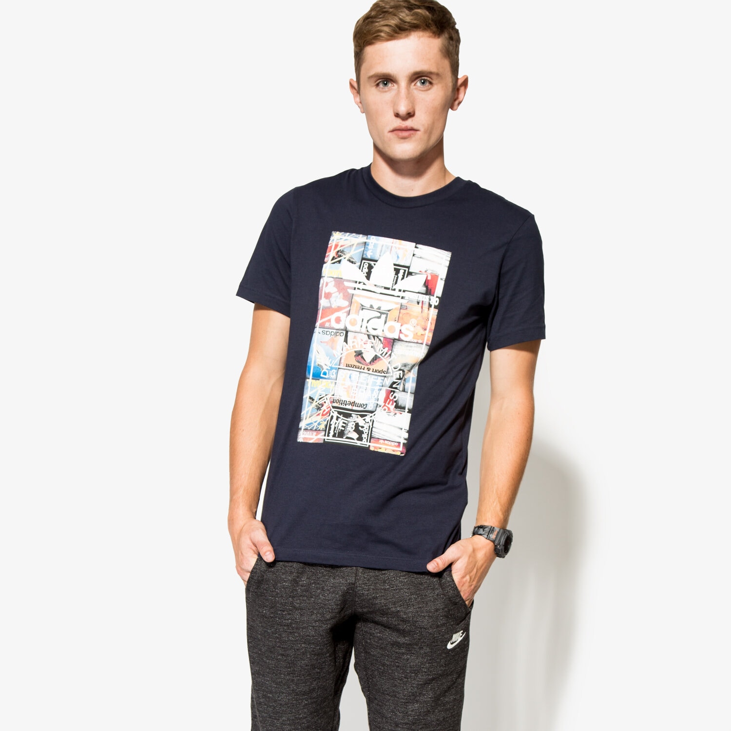 Herren T-Shirt ADIDAS T-SHIRT BTS TEE AY7817 Dunkelblau