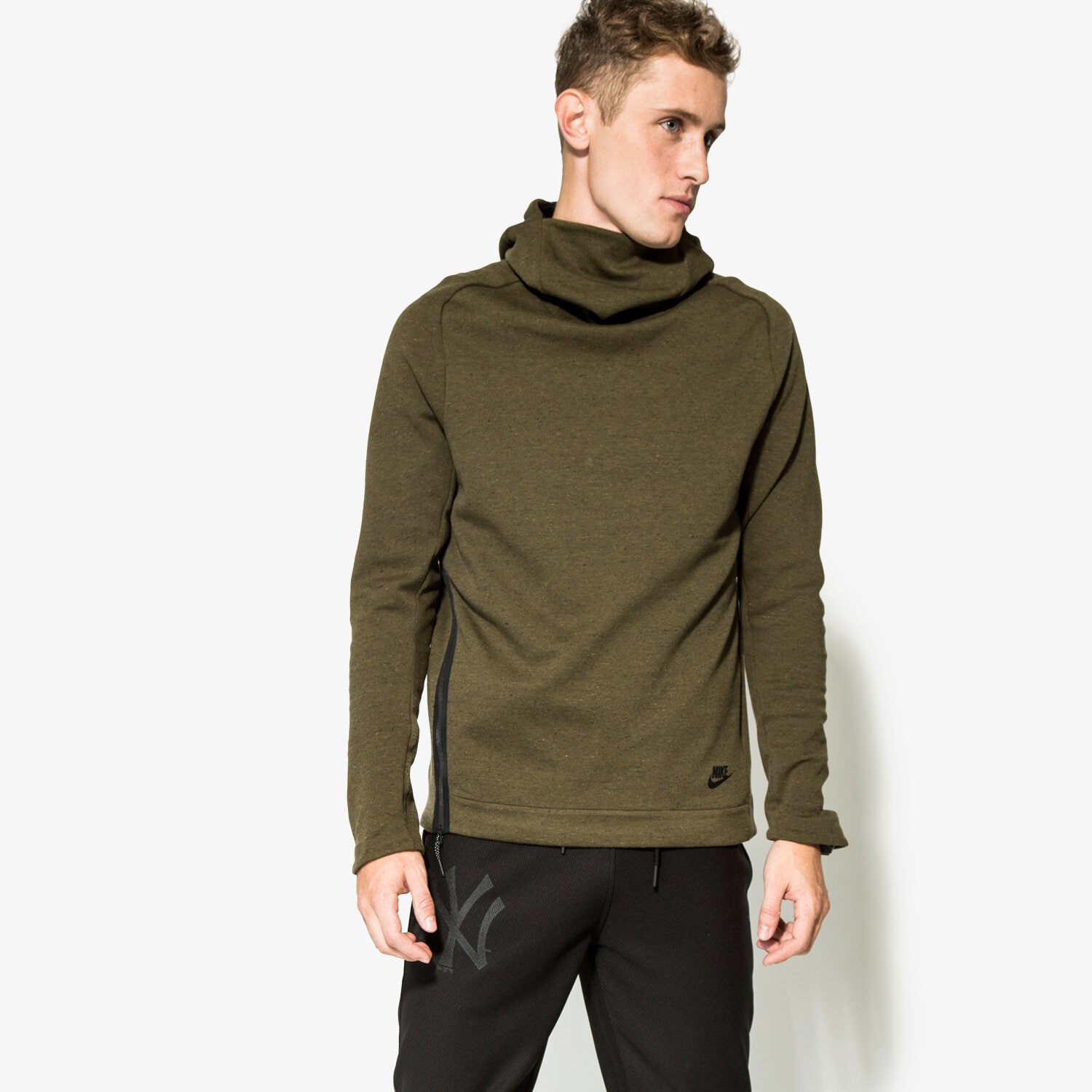 Herren NIKE SWEATSHIRT M NSW TCH FLC FNL PO 805214330 Khaki