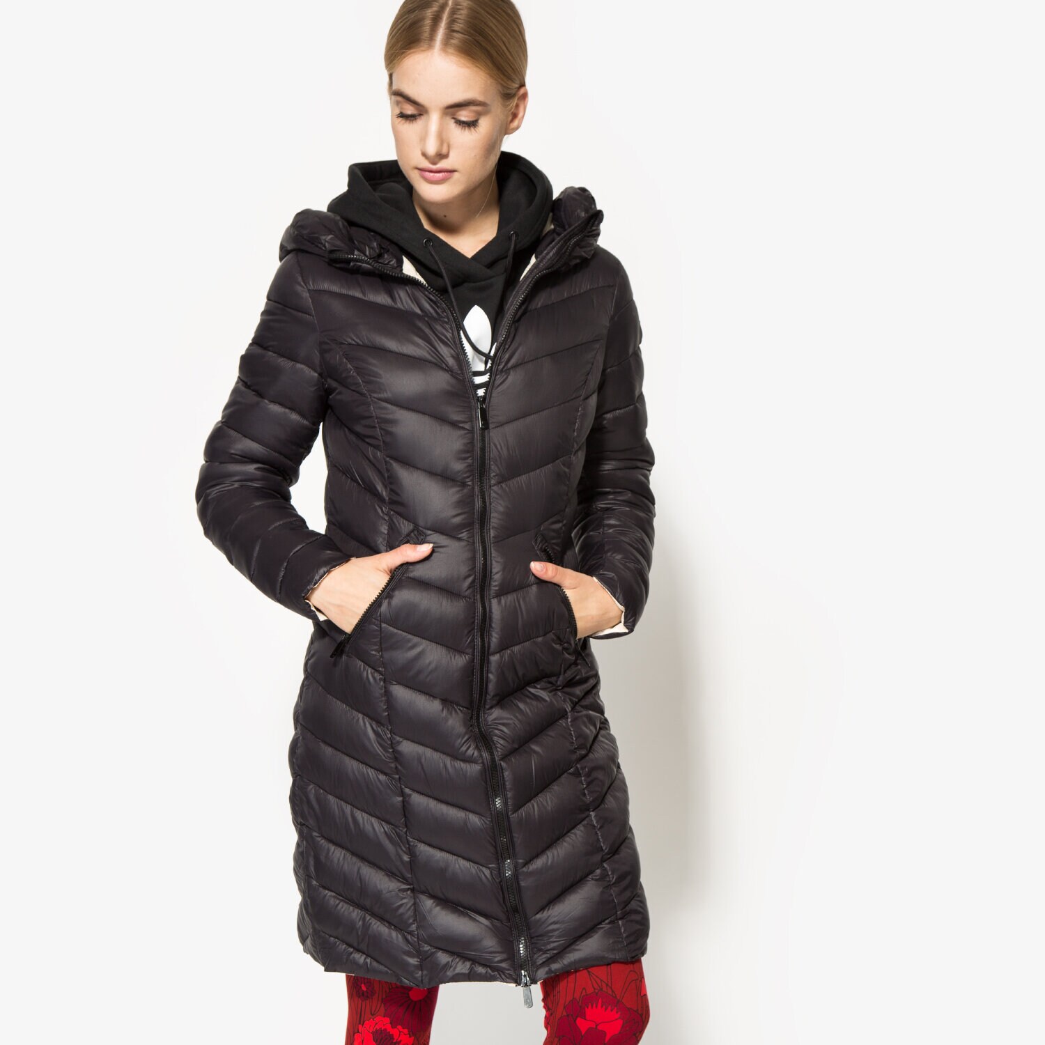 Damen Winterjacke CONFRONT MANTEL KOFI CFV36KUD04001 Schwarz