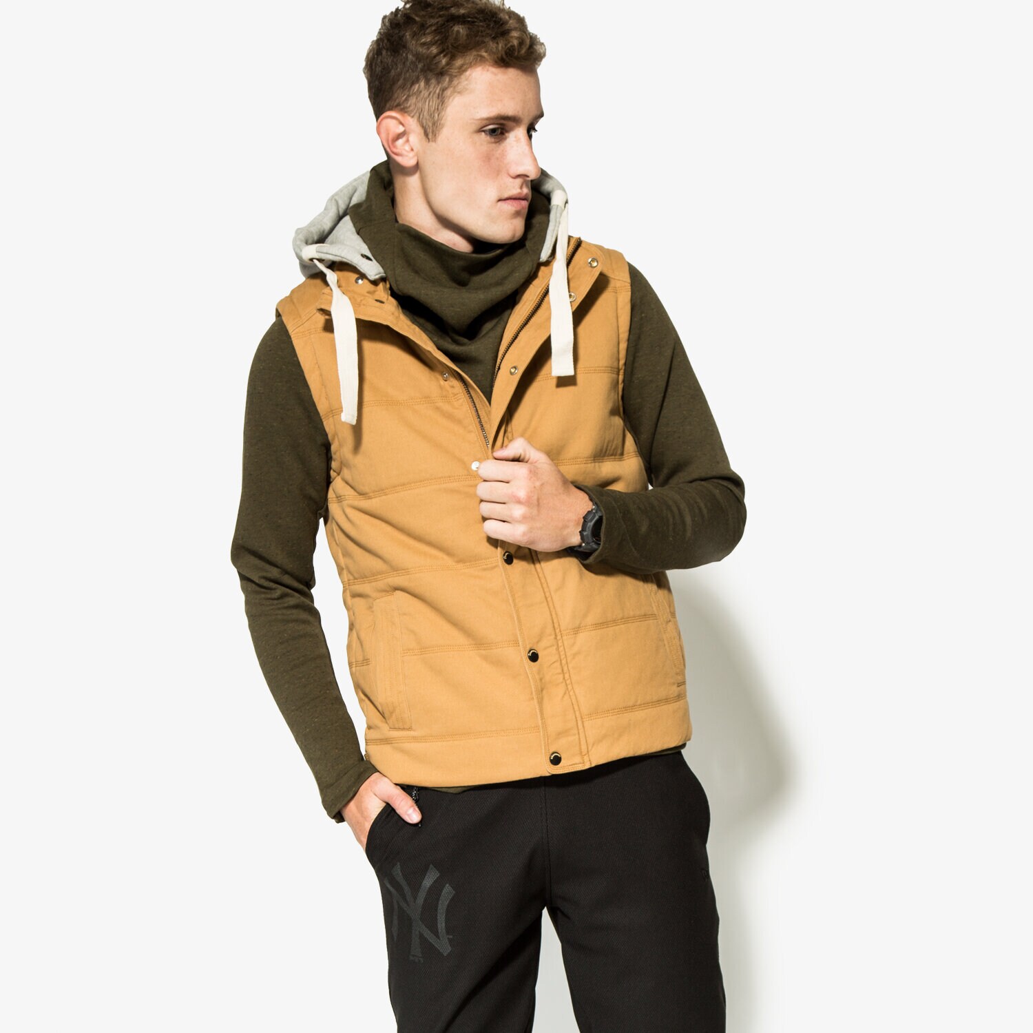 Herren Weste CONFRONT WESTE BERYL CF36KAM02001 Beige