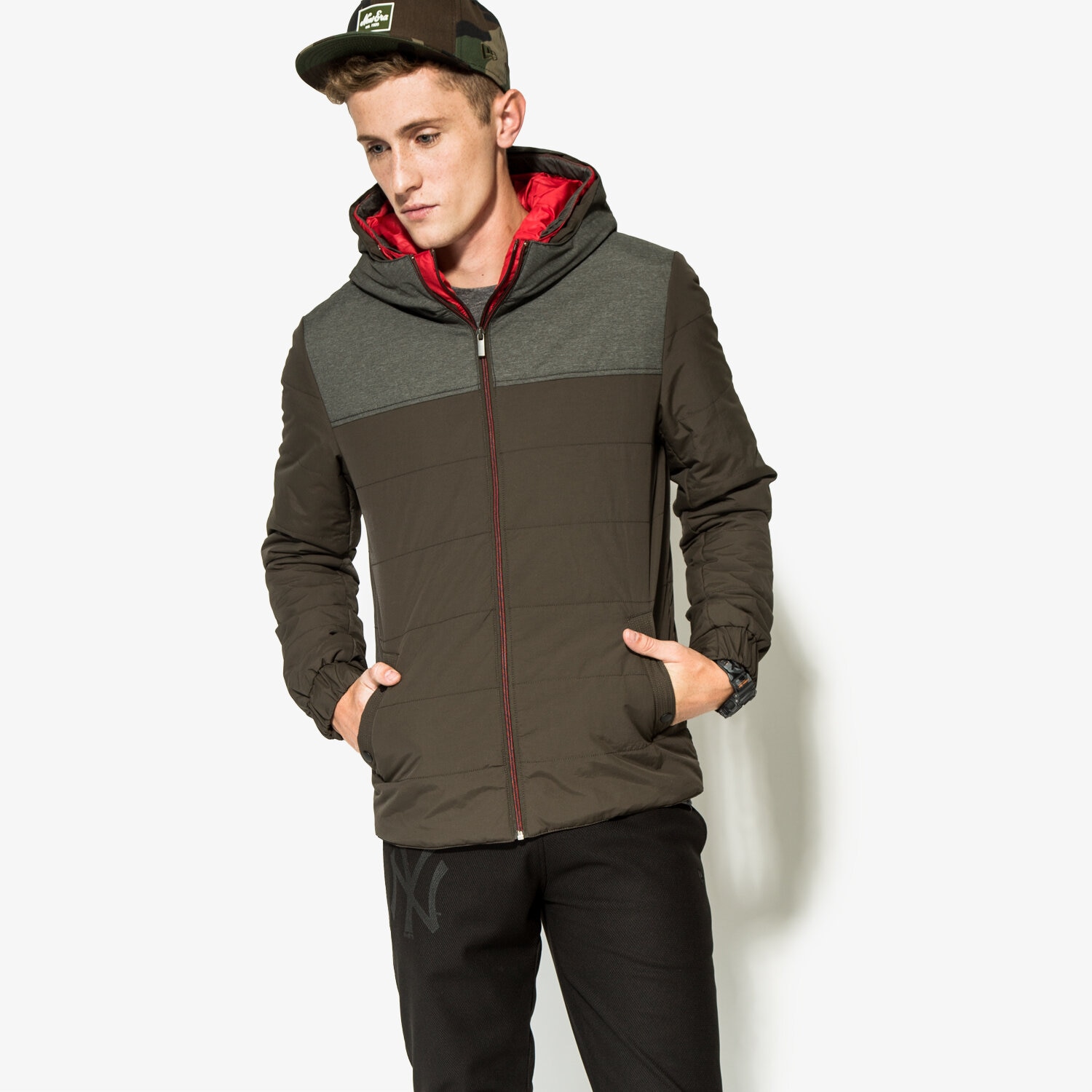 Herren Übergangsjacke CONFRONT JACKE ASPEN CF36KUM21001 Khaki