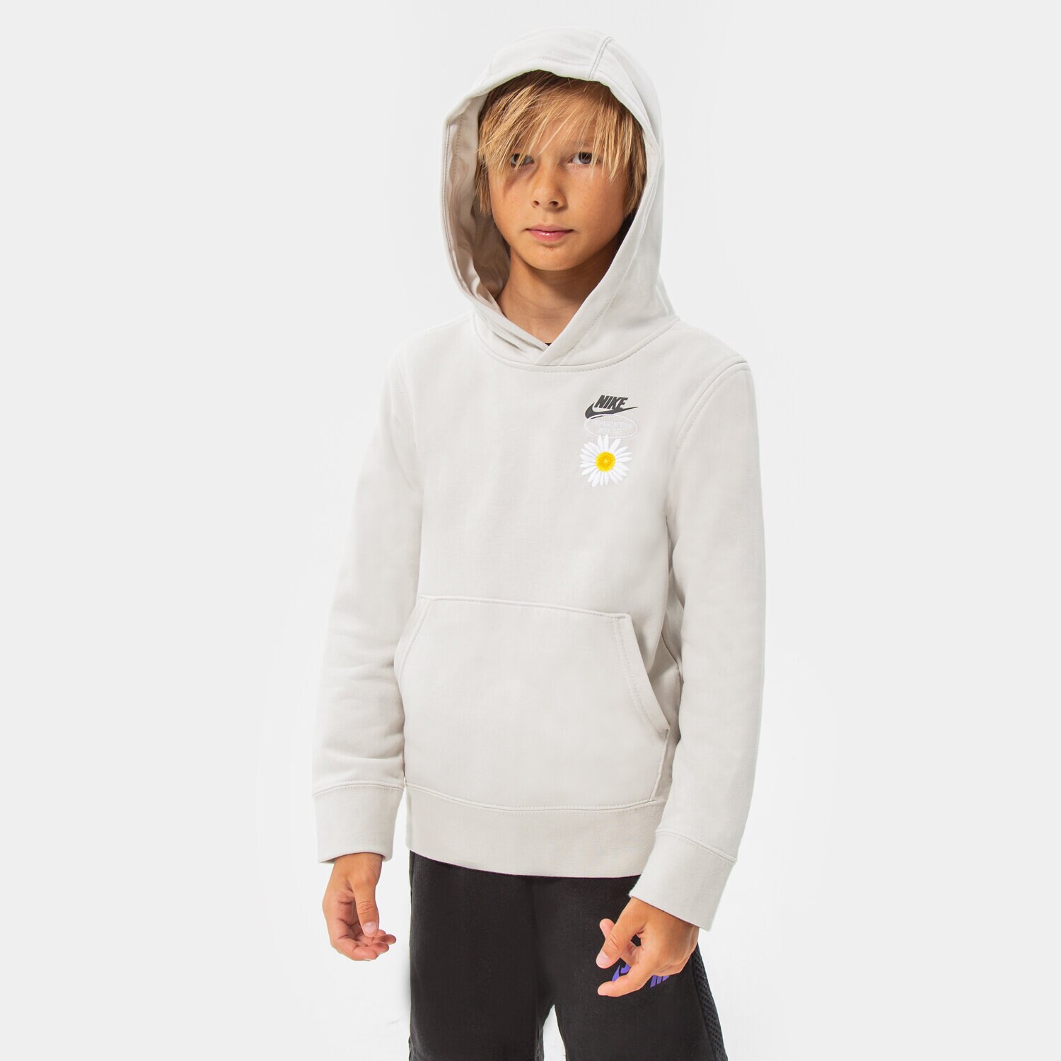 Kinder NIKE HOODIE B NSW HBR STMNT HOODED PO BOY DM8092-072 Beige