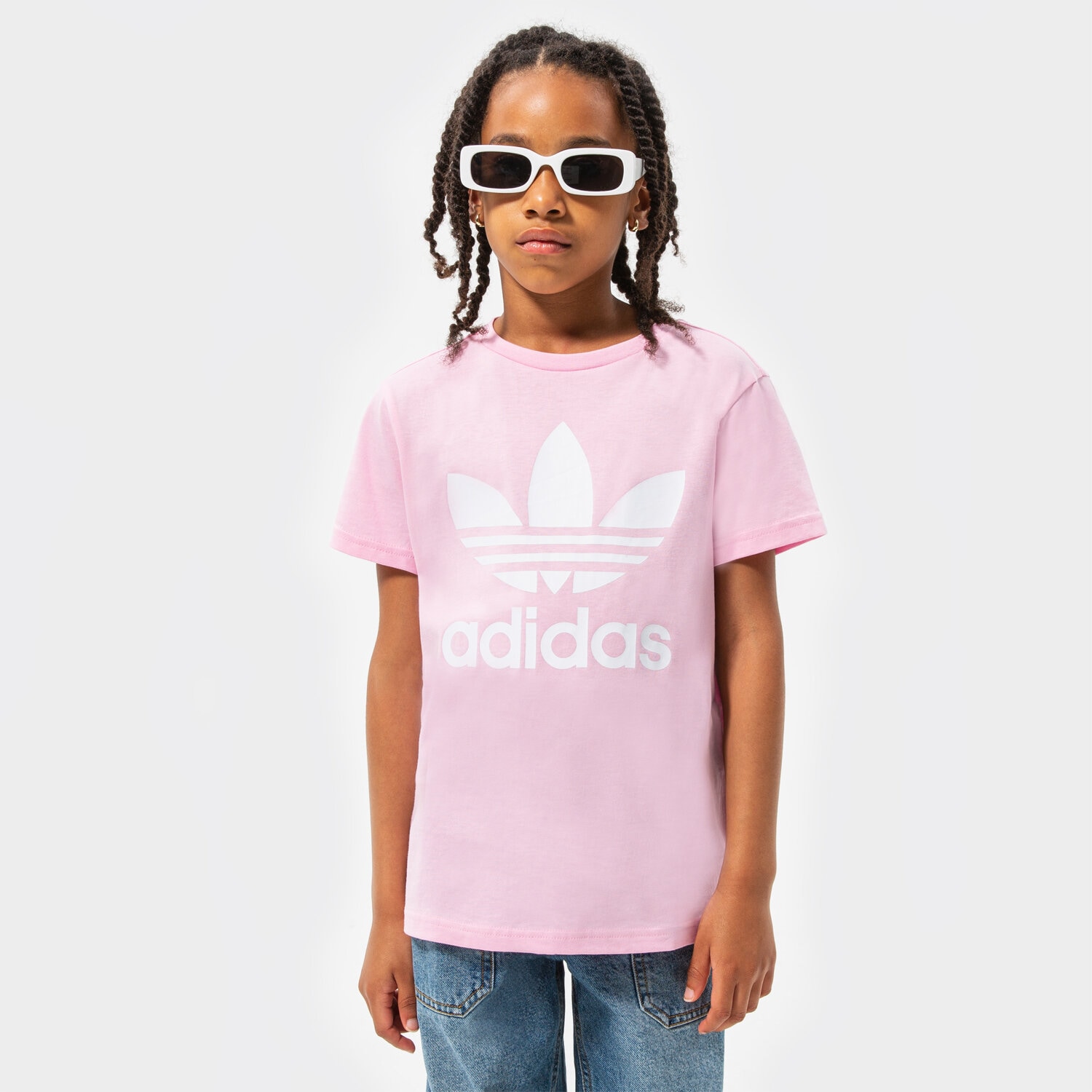 Kinder T-Shirt ADIDAS T-SHIRT TREFOIL GIRL HC9585 Rosa