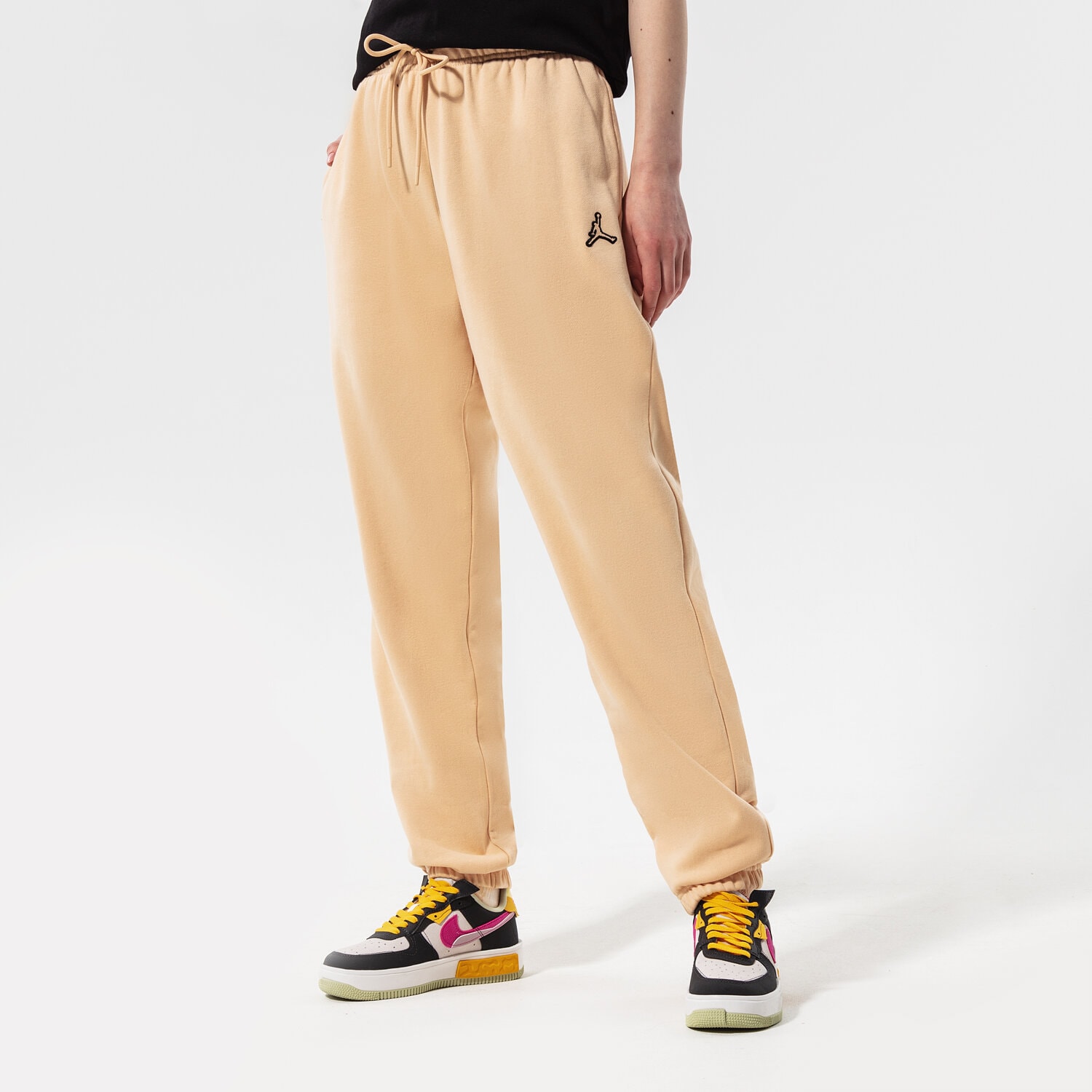 Damen Hosen JORDAN HOSE W J FLC PANT CORE DN4575-268 Beige
