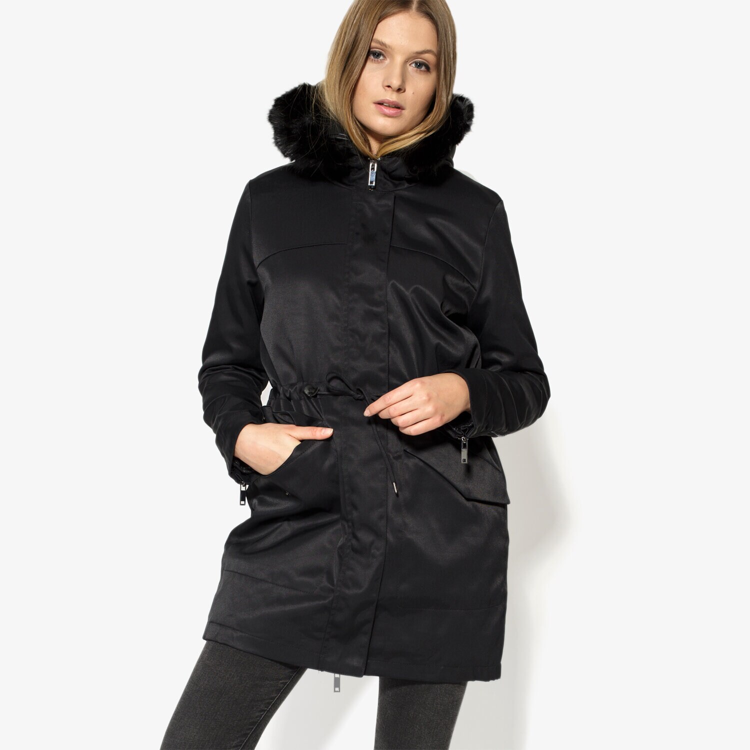 Damen Winterjacke CONFRONT JACKE NORTH CF36KUD01001 Schwarz