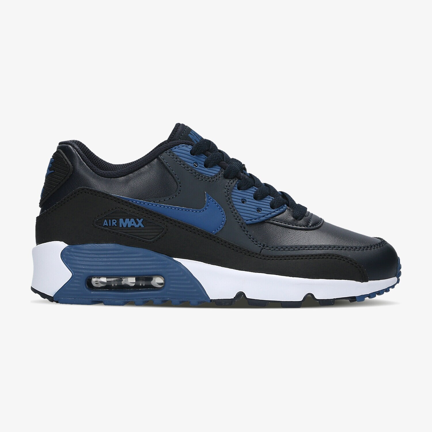 Kinder Sneaker NIKE AIR MAX 90 LEATHER (GS) 833412-402 Schwarz