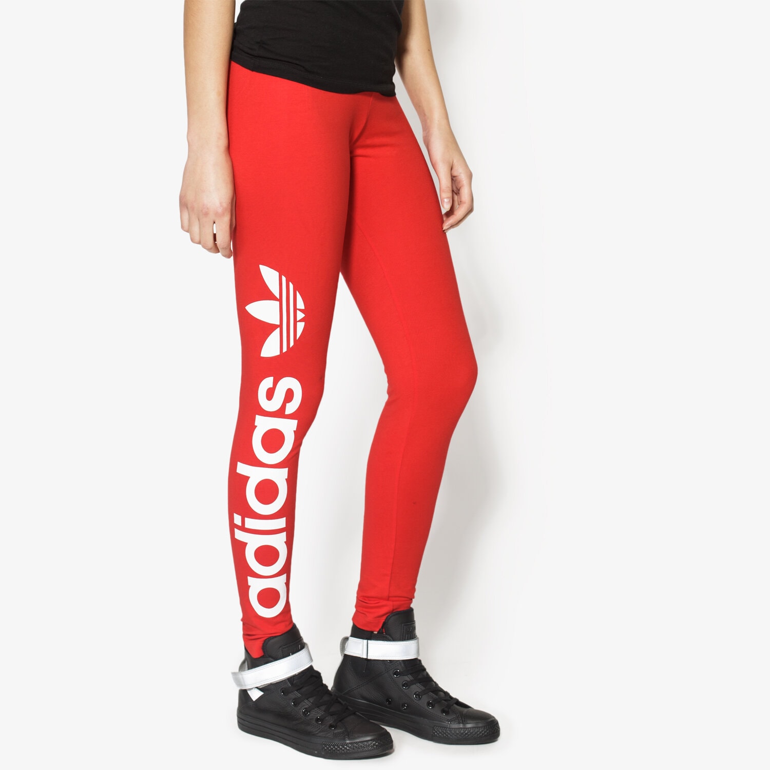 Damen Hosen ADIDAS HOSE LINEAR LEGGINGS AY8108 Rot