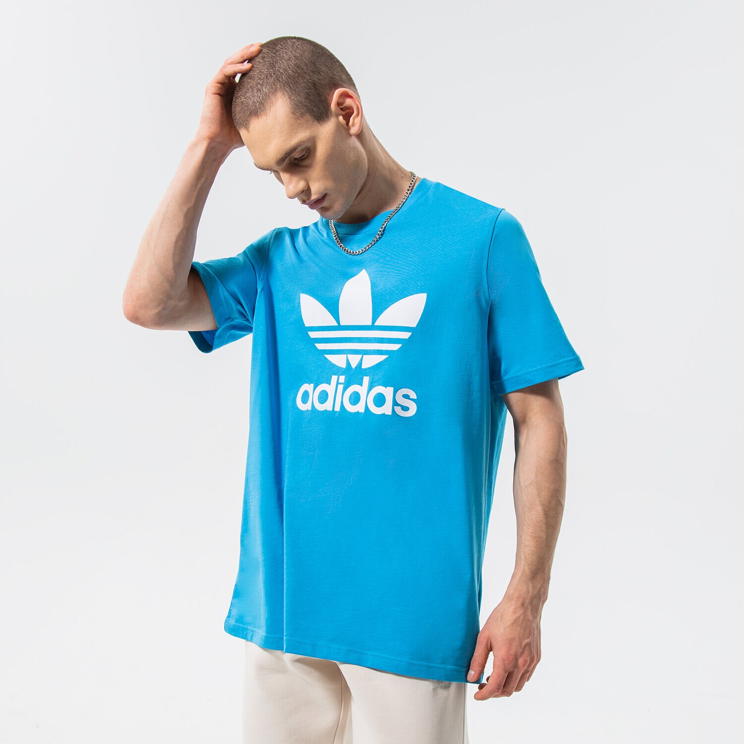 Herren T-Shirt ADIDAS T-SHIRT TREFOIL HE9513 Blau