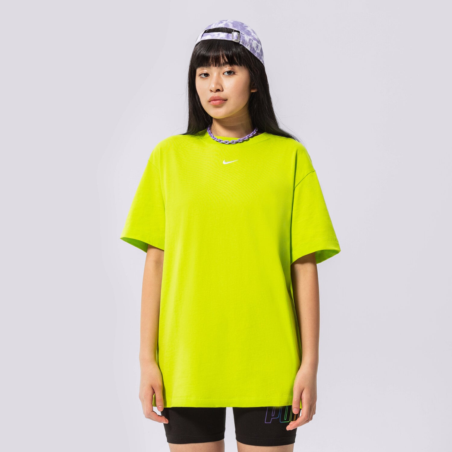 Damen T-Shirt NIKE T-SHIRT SPORTSWEAR ESSENTIAL OVERSIZED DN5697-321 neon gelb