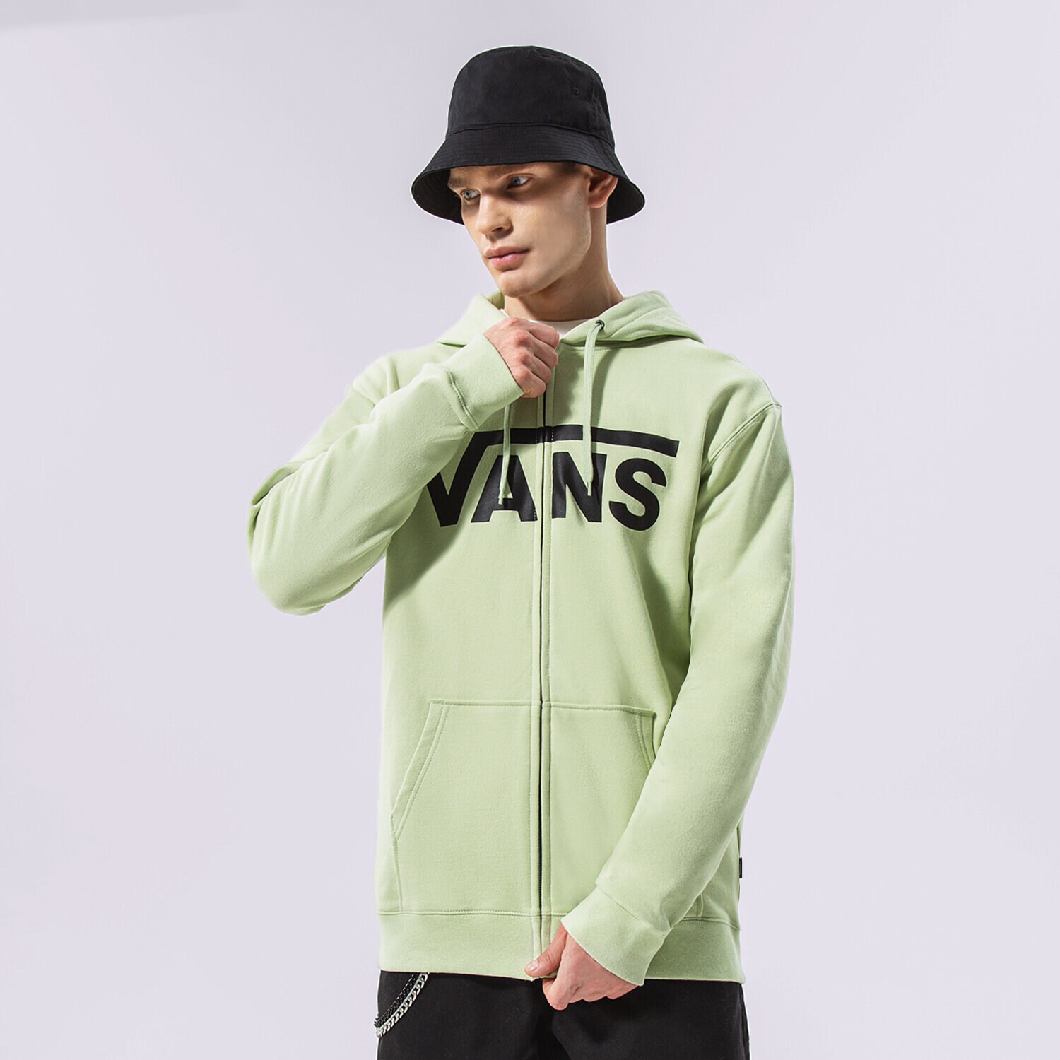 Herren VANS SWEATSHIRT MIT REIßVERSCHLUSS Z KAPTUREM   MN VANS CLAS VN0A456CYSJ1 Grün