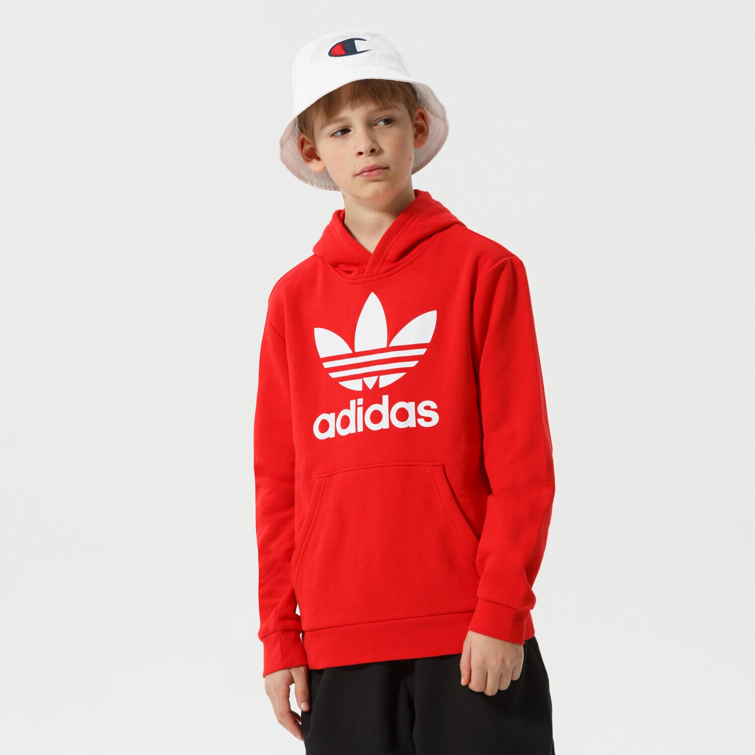 Kinder ADIDAS HOODIE TREFOIL HOODIE BOY HD2020 Rot