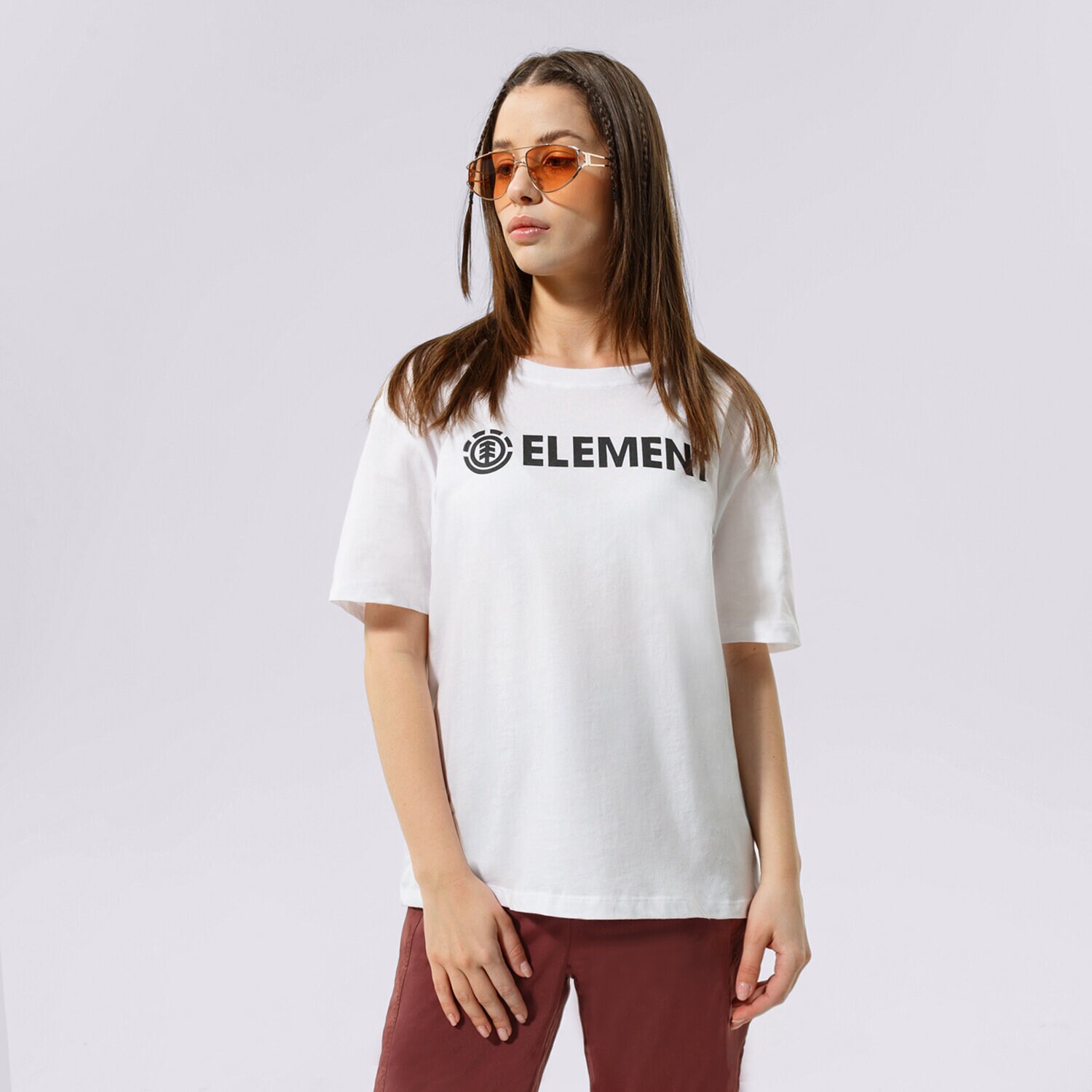 Damen T-Shirt ELEMENT T-SHIRT ELEMENT LOGO SS W W3SSB7-3904 Weiß