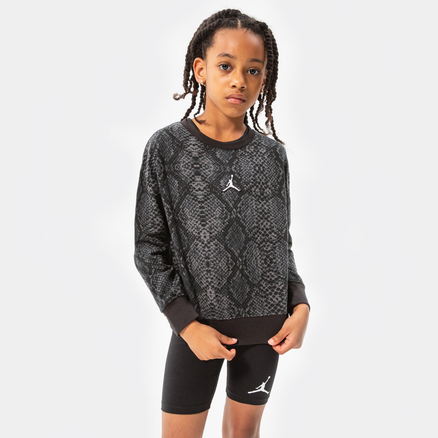 Kinder JORDAN SWEATSHIRT ESSENTIALS SNAKE CREW GIRL