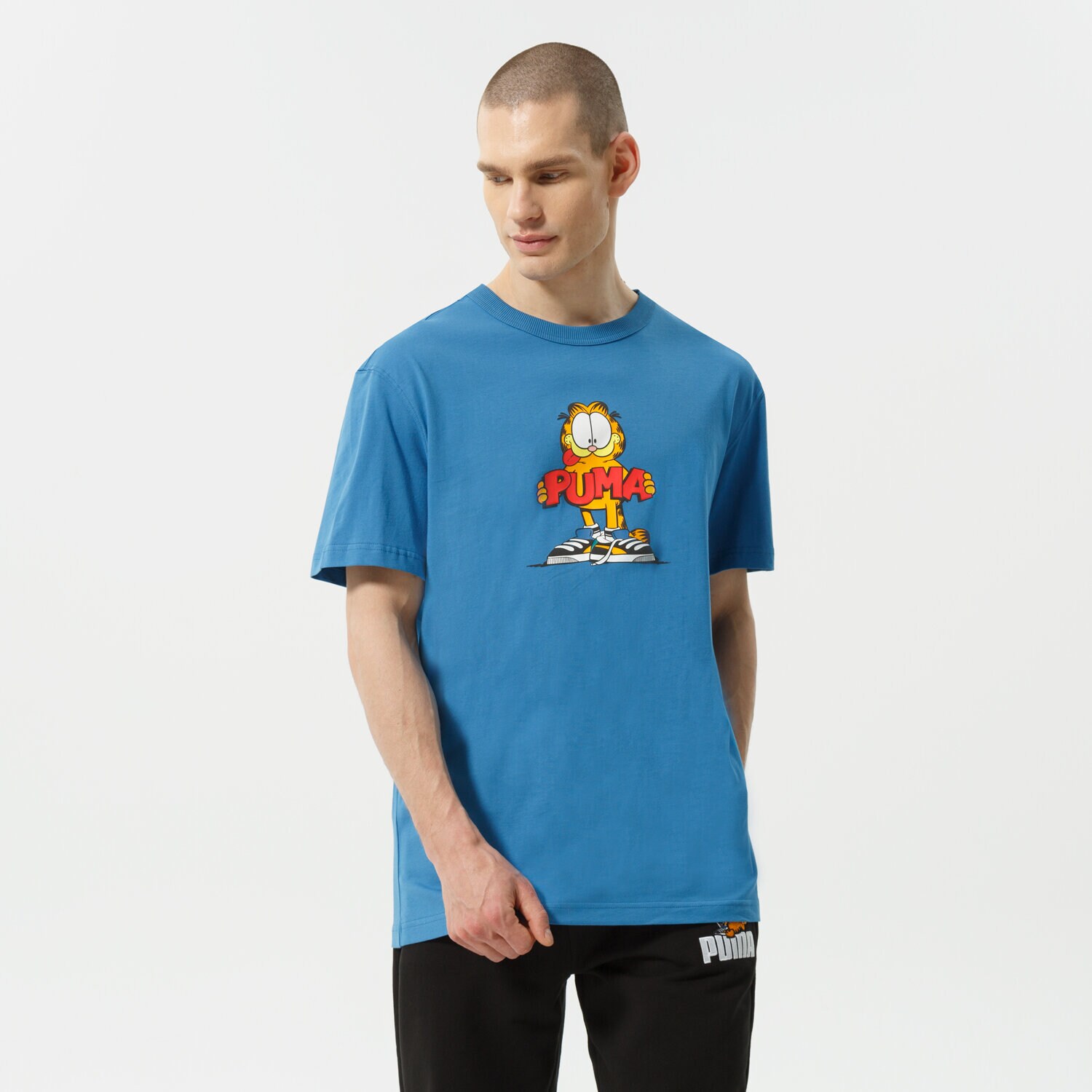 Herren T-Shirt PUMA T-SHIRT PUMA X GARFIELD GRAPHIC TEE 534433 48 Blau
