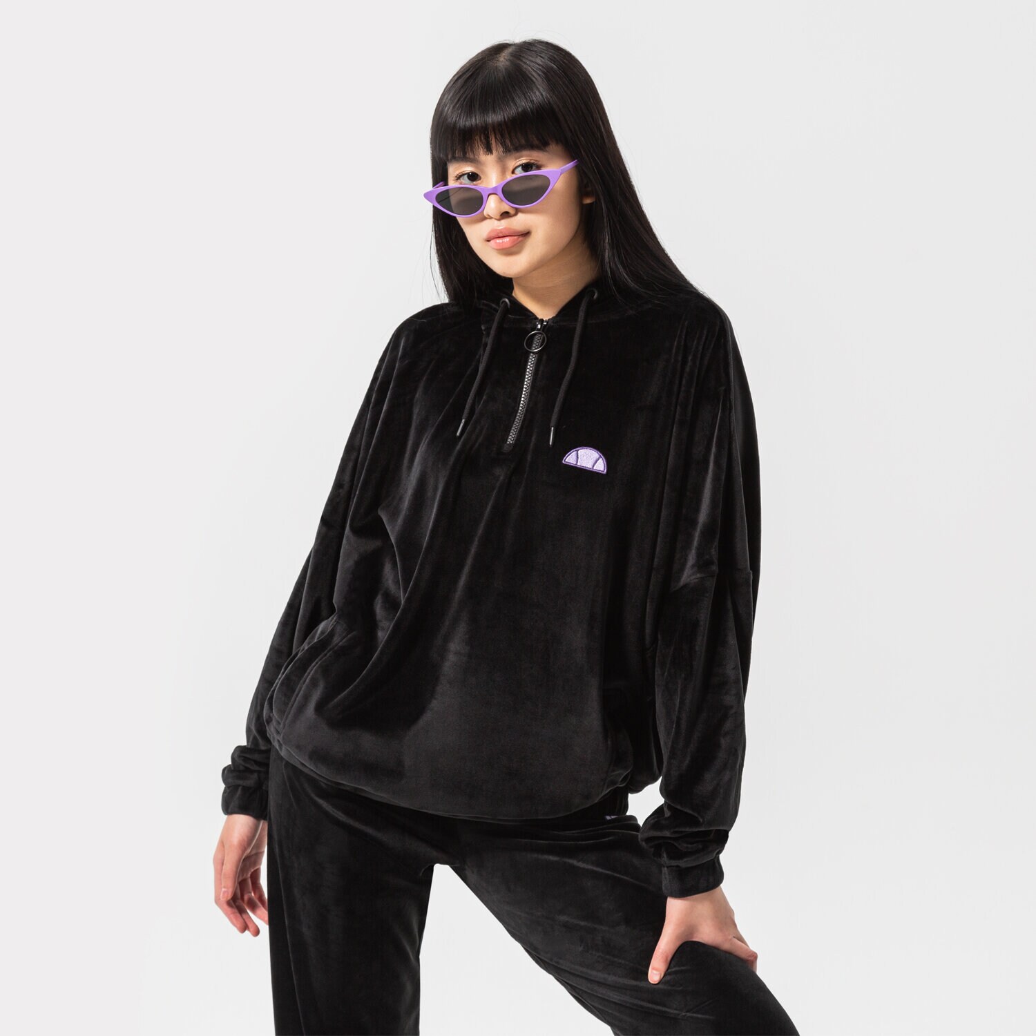 Damen ELLESSE HOODIE GENE SWEATSHIRT WSHD BLK SGM14167079 Schwarz