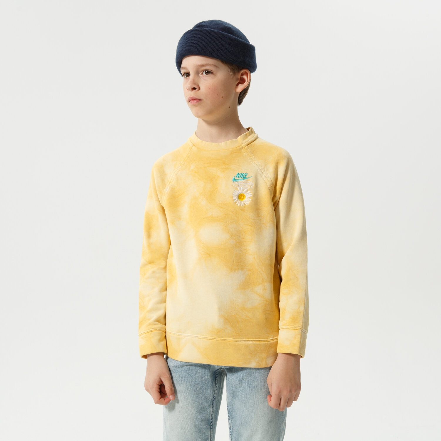 Kinder NIKE SWEATSHIRT B NSW HBR FT STATEMENT CREW BOY DN3838-777 Multicolor