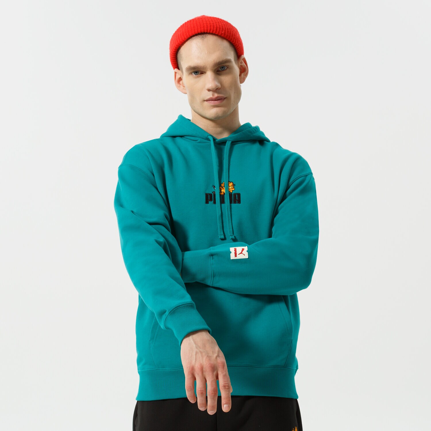 Herren PUMA HOODIE PUMA X GARFIELD HOODIE 534435 86 Grün