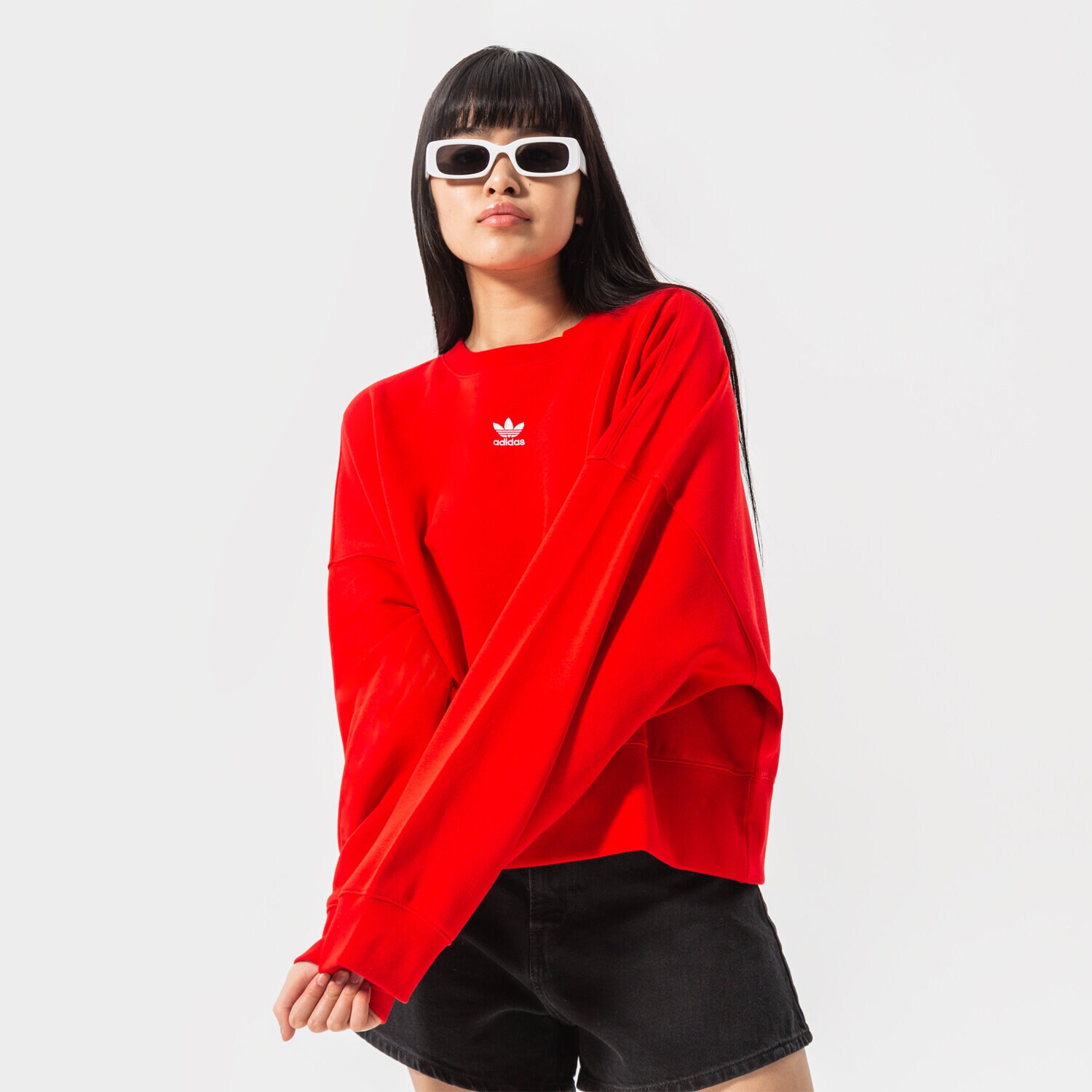 Damen ADIDAS SWEATSHIRT SWEATSHIRT HF7479 Rot