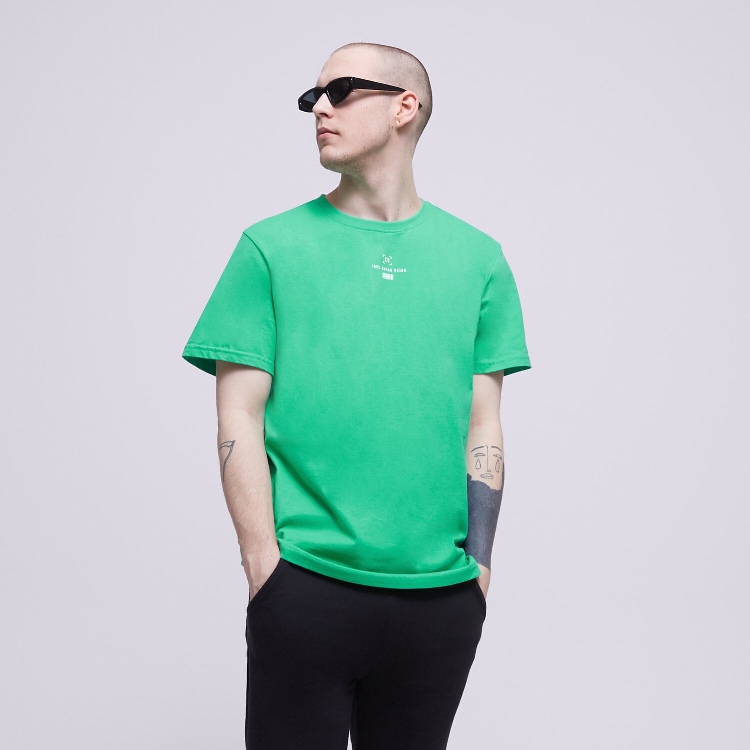 Herren T-Shirt CONFRONT T-SHIRT ESSENTIAL GREEN CF123TSM73002 Grün