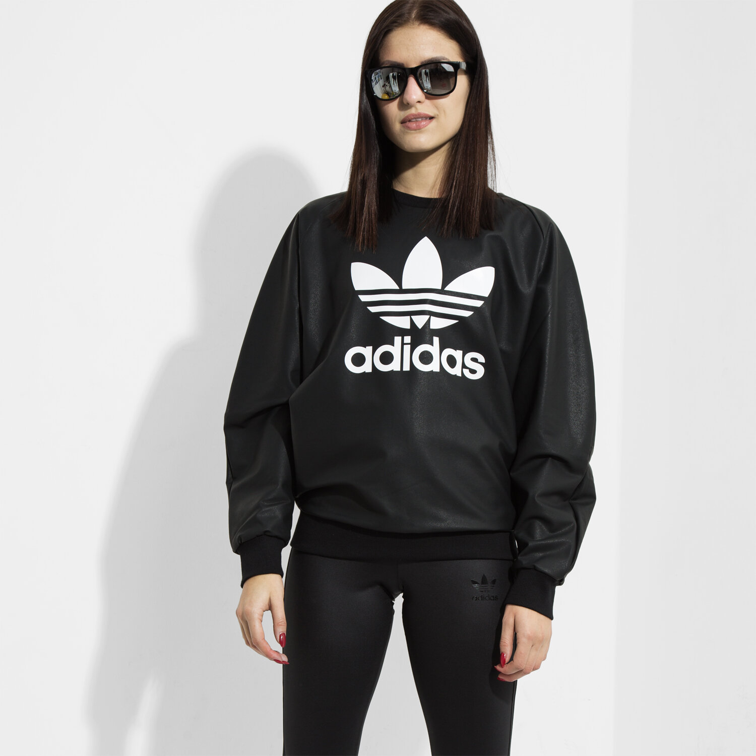 Damen ADIDAS SWEATSHIRT TRF SWEATSHIRT AY9463 Schwarz