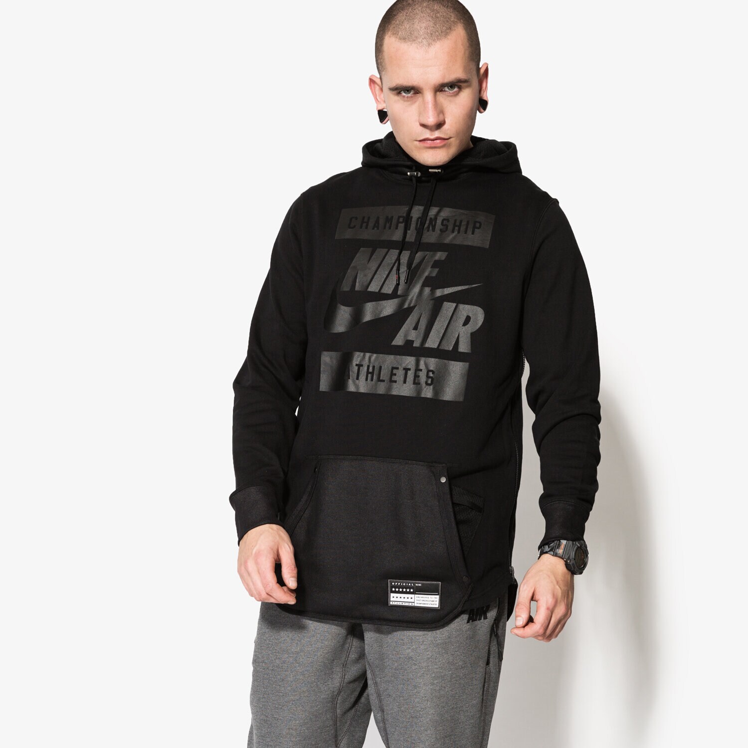 Herren NIKE SWEATSHIRT M NK AIR HOODIE 802638010 Schwarz