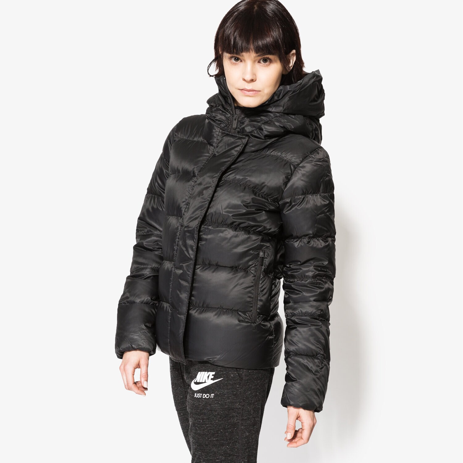 Damen Winterjacke NIKE JACKE DWN FLL JKT HD 815723010 Schwarz