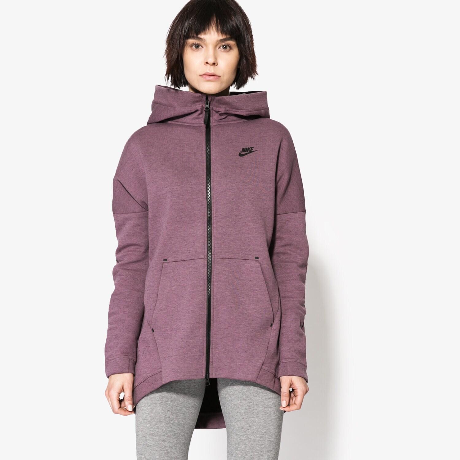 Damen NIKE SWEATSHIRT TCH FLC CAPE FZ KNT 811710533 Violet