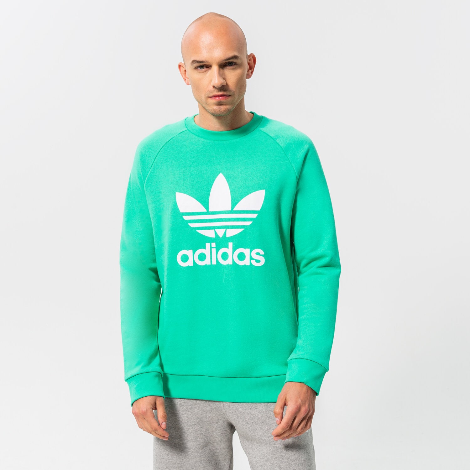 Herren ADIDAS SWEATSHIRT TREFOIL CREW HE9491 Grün