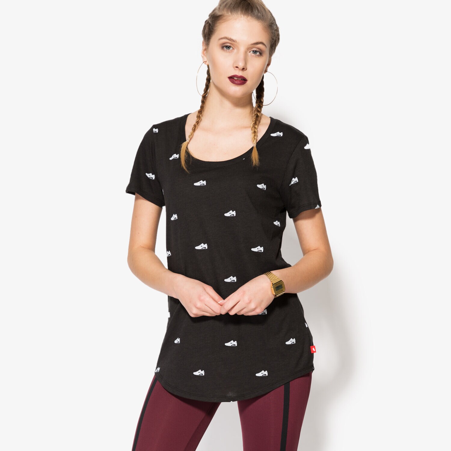 Damen T-Shirt NIKE T-SHIRT AIRMAX 90 AOP 804099010 Schwarz