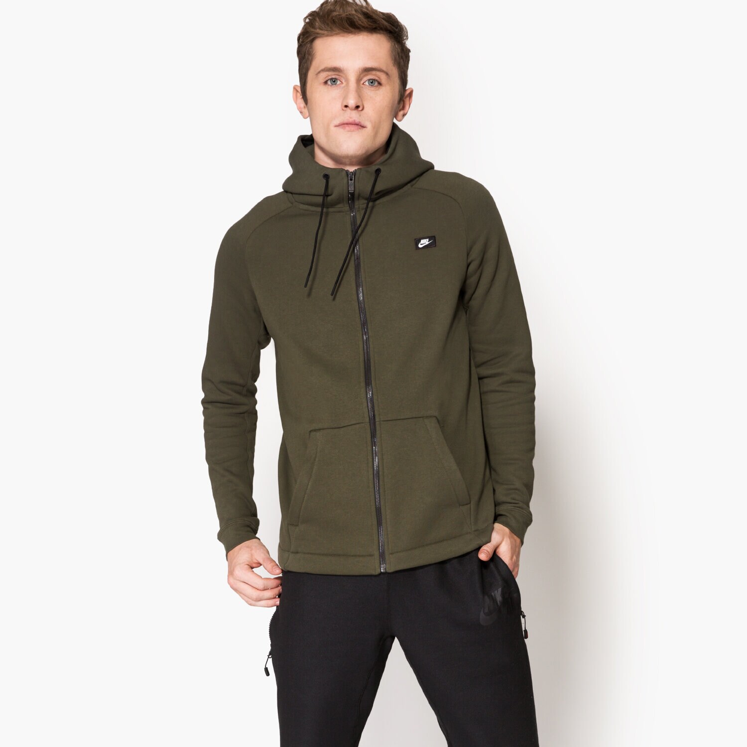 Herren NIKE SWEATSHIRT MODERN HOODIE FZ BB 835858325 Khaki