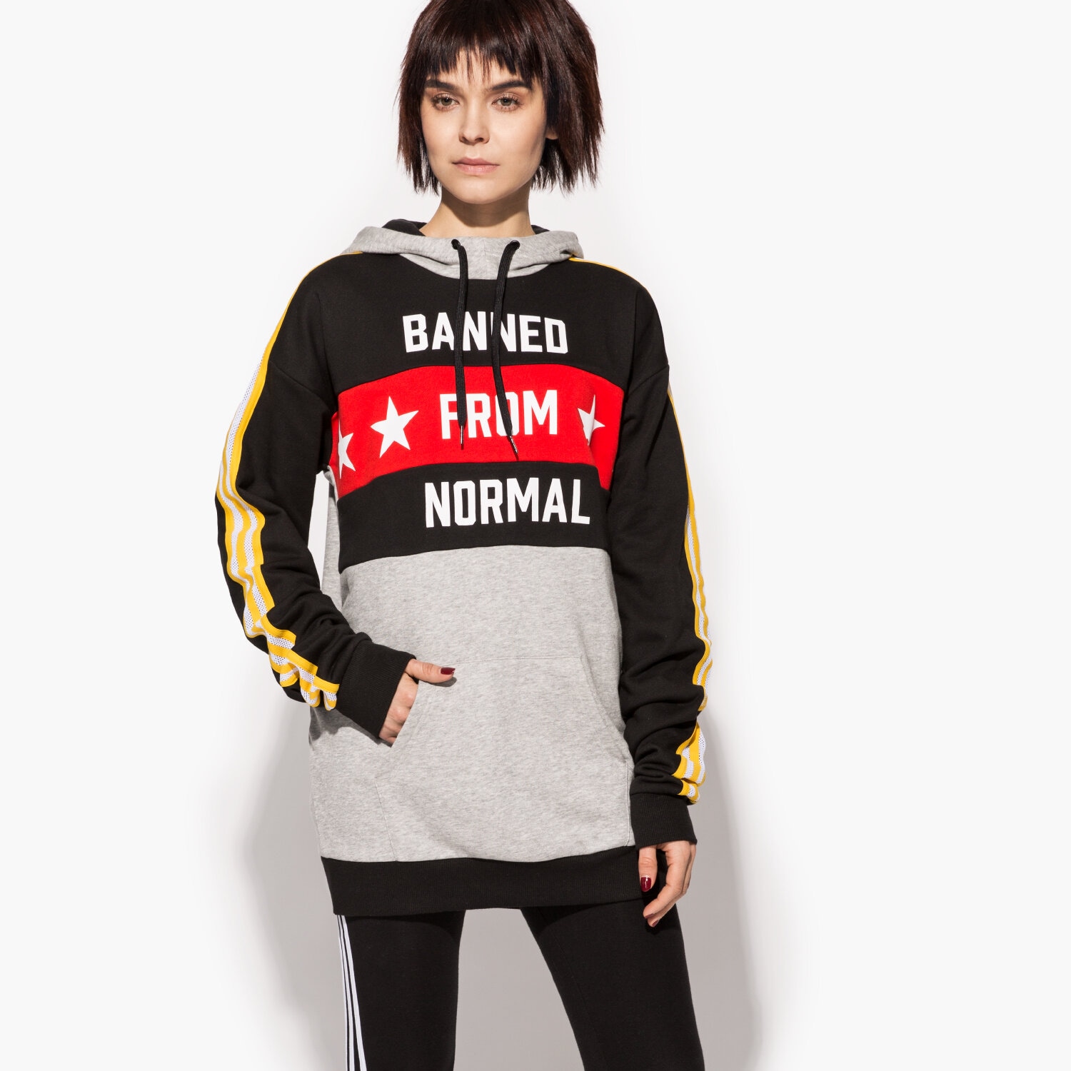 Damen ADIDAS SWEATSHIRT HOODED RITA ORA AY7143 Multicolor