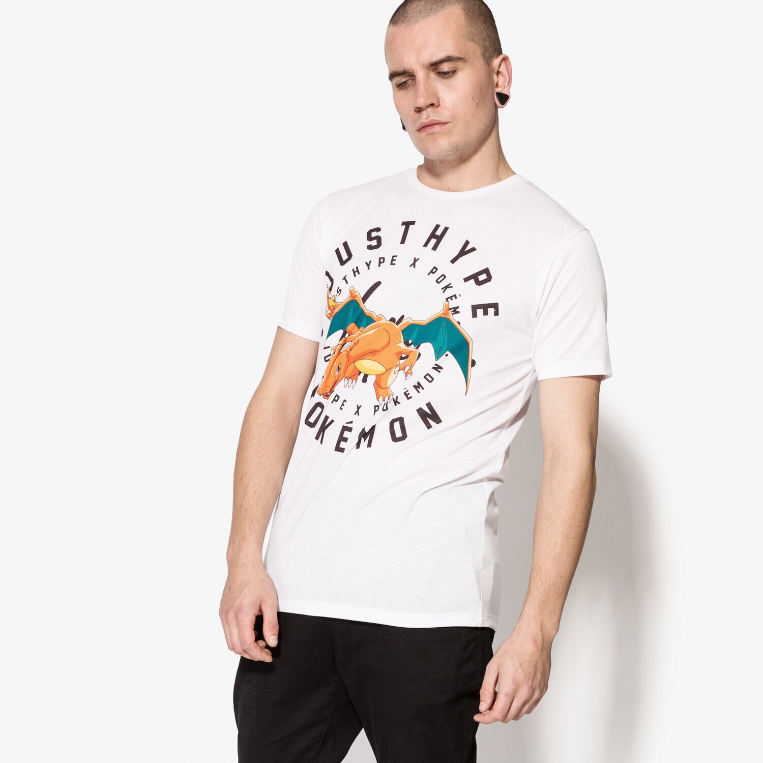 Damen T-Shirt HYPE T-SHIRT SS CHARIZARD HPOK003 Weiß