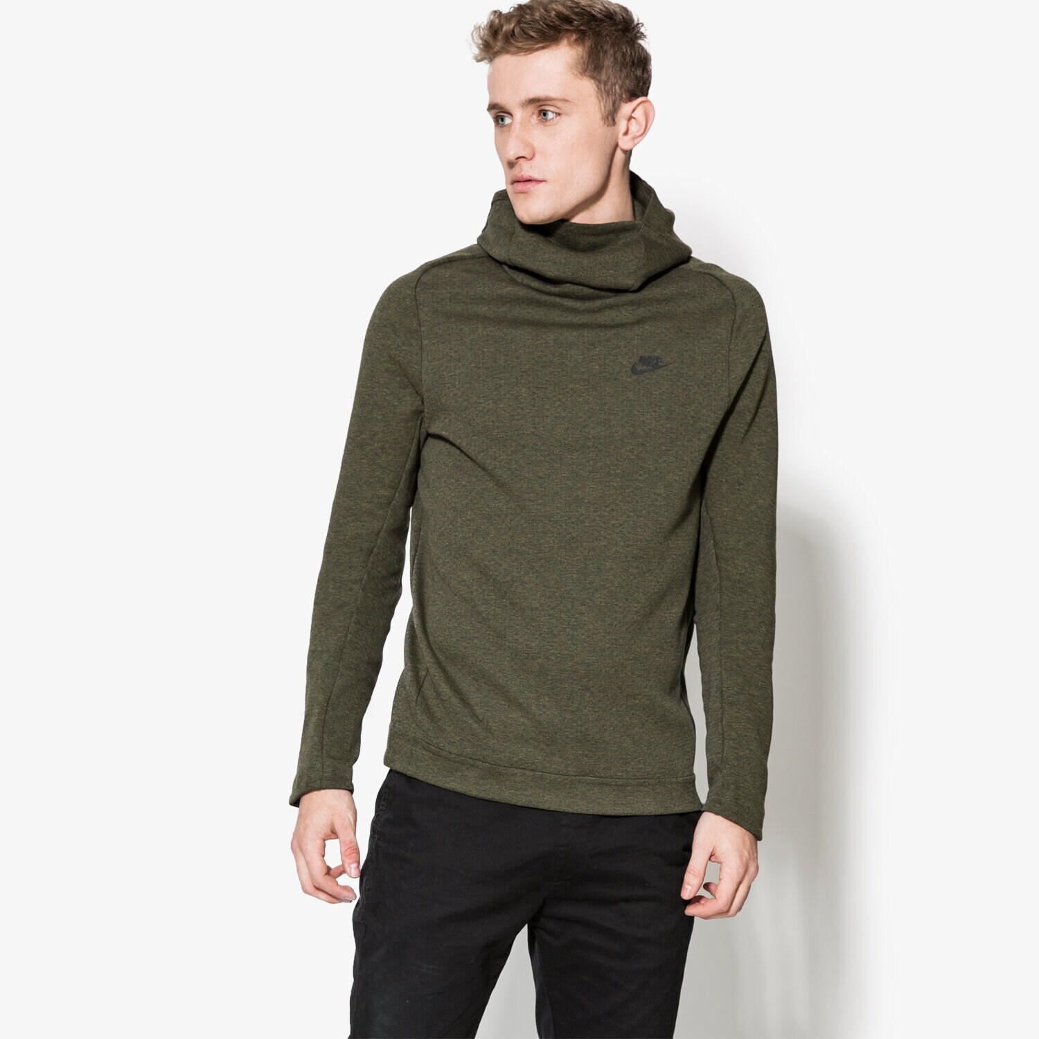 Herren NIKE SWEATSHIRT NSW TCH FLC HOODIE PO 832116331 Khaki