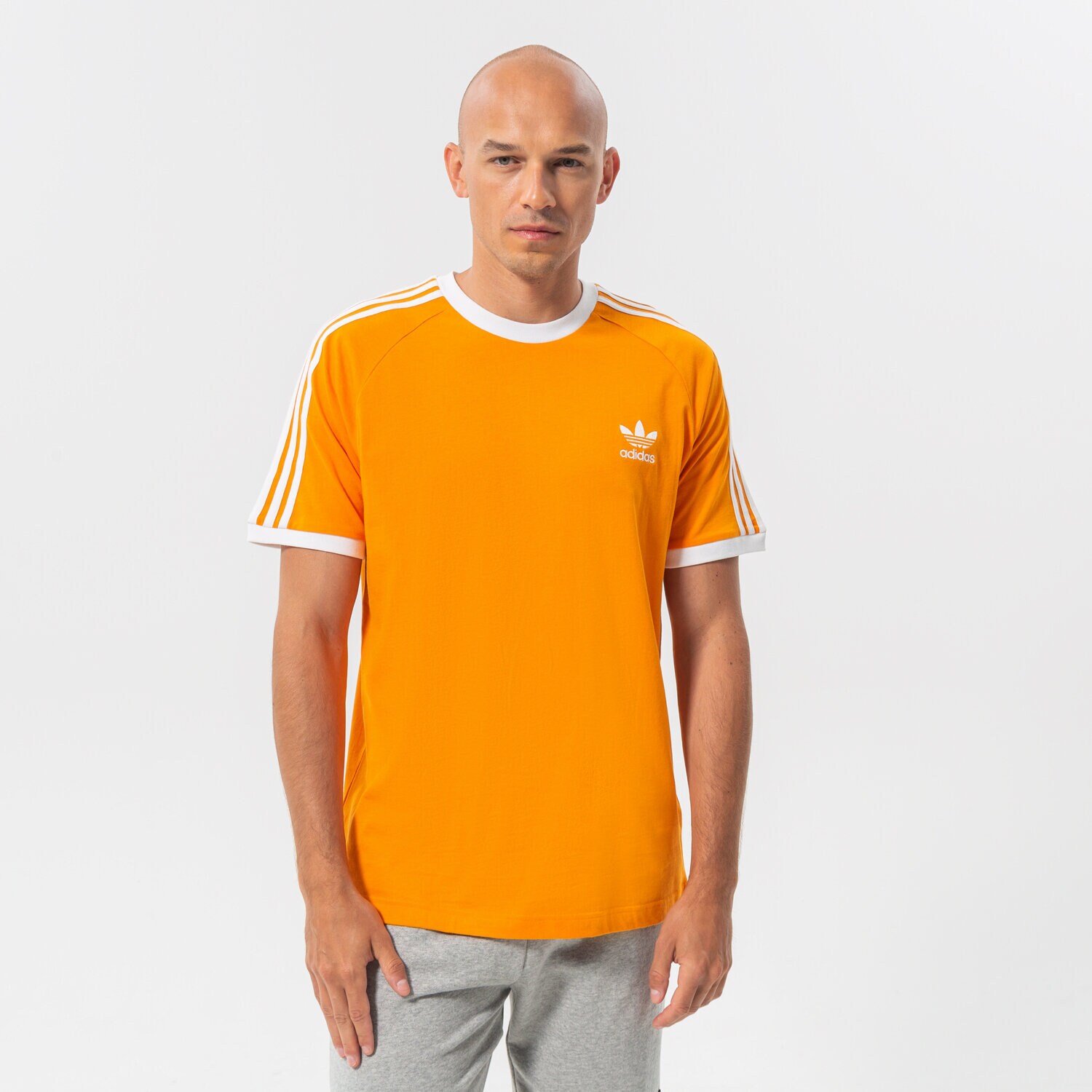 Herren T-Shirt ADIDAS T-SHIRT 3-STRIPES TEE HE9551 Gelb