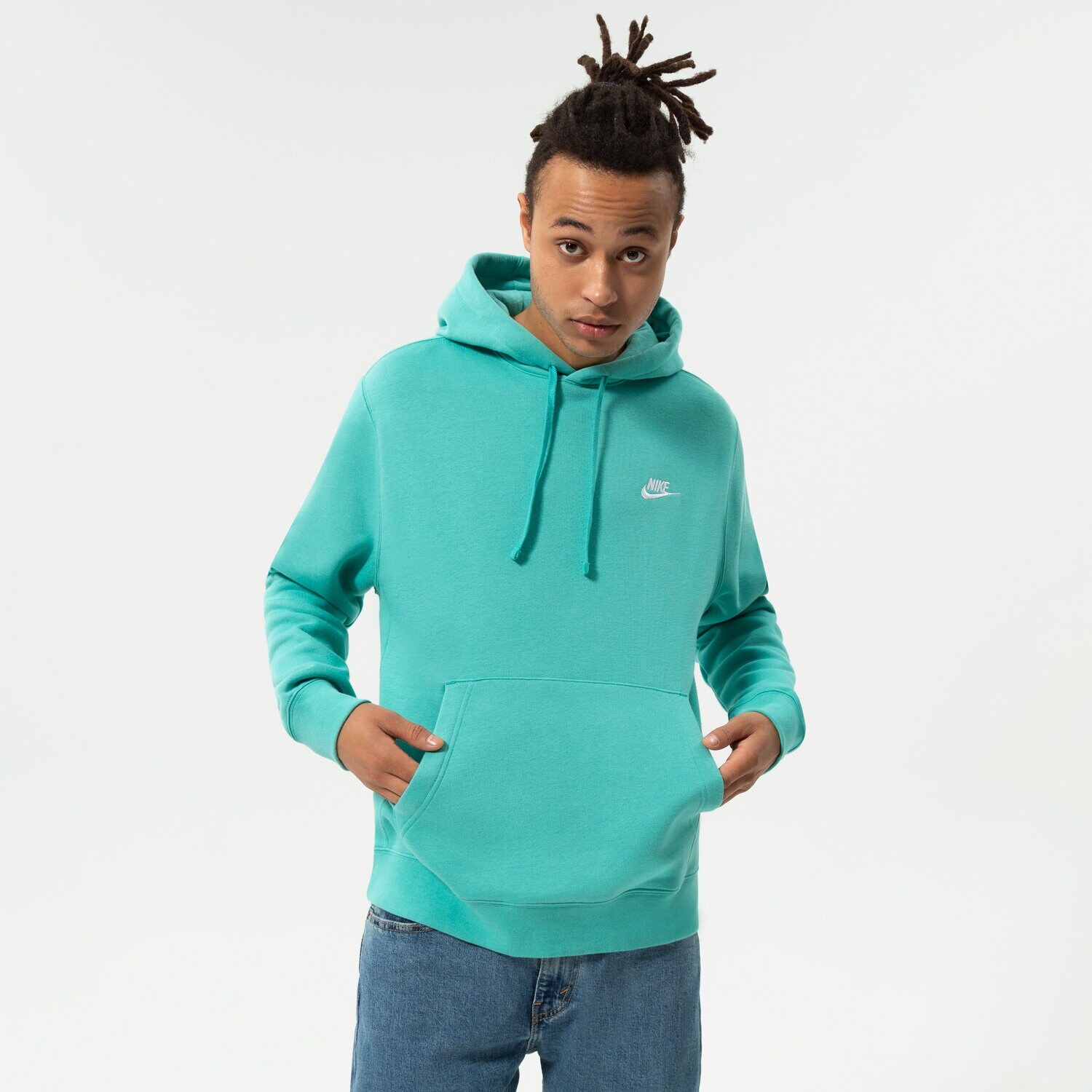 Herren NIKE HOODIE SPORTSWEAR CLUB FLEECE BV2654-392 Blau