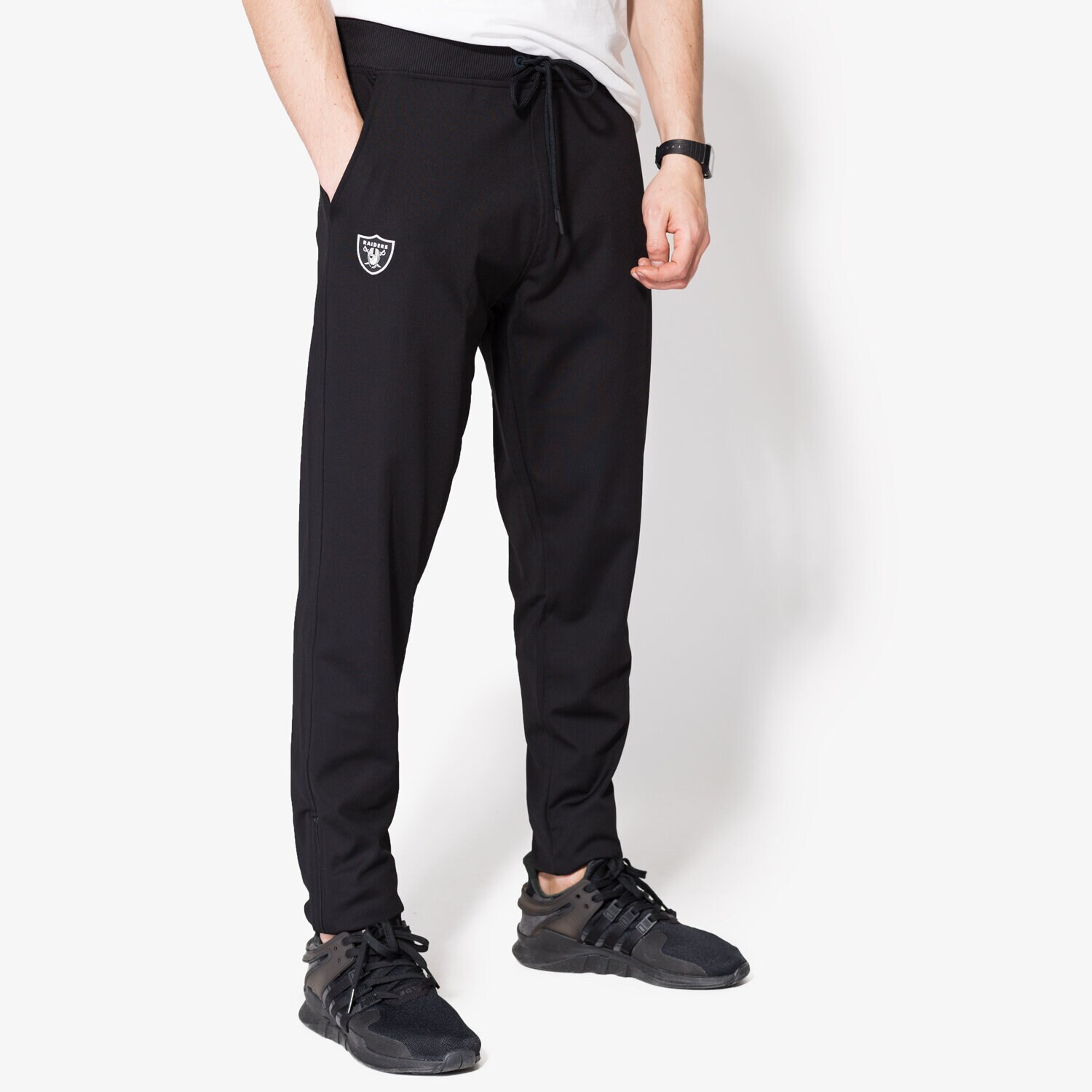 Herren Hosen NEW ERA HOSE BORDER EDGE TRK PANT OAK RAIDERS BLK 11372560 Schwarz