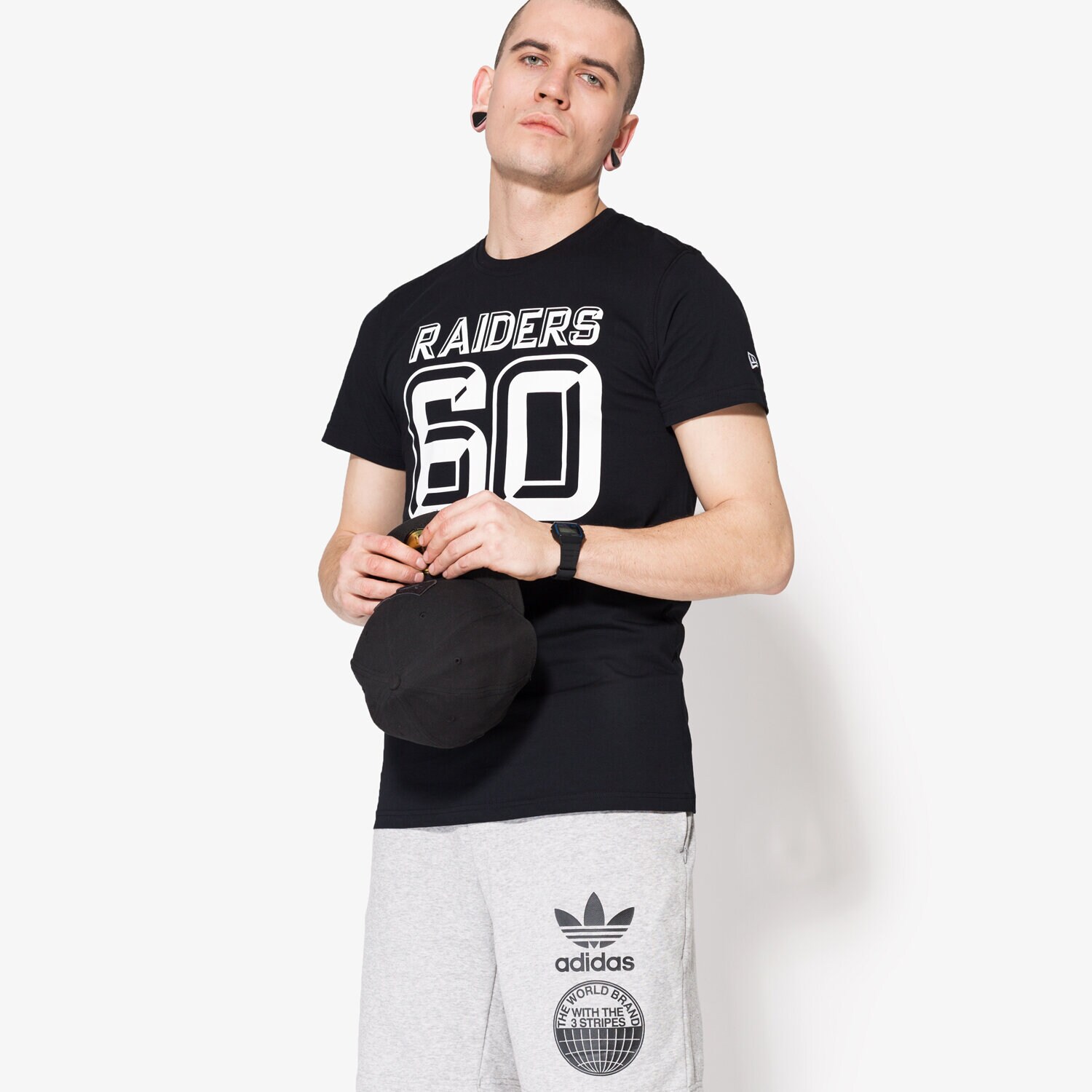 Herren T-Shirt NEW ERA T-SHIRT NFL 3D NUMBER TEE OAK RAIDERS BLK 11372509 Schwarz