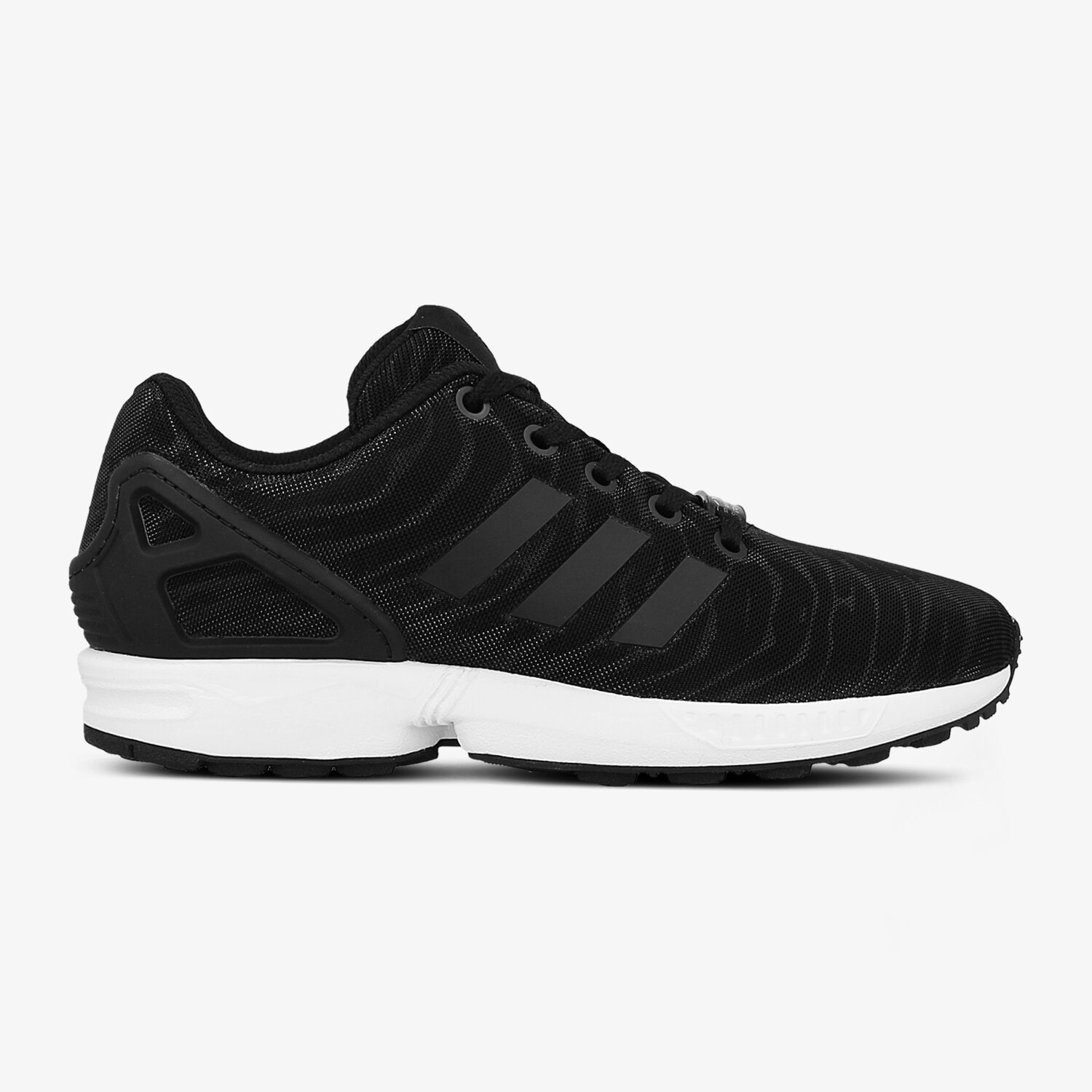 Kinder Sneaker ADIDAS ZX FLUX GLITTER MESH J BB0317 Schwarz