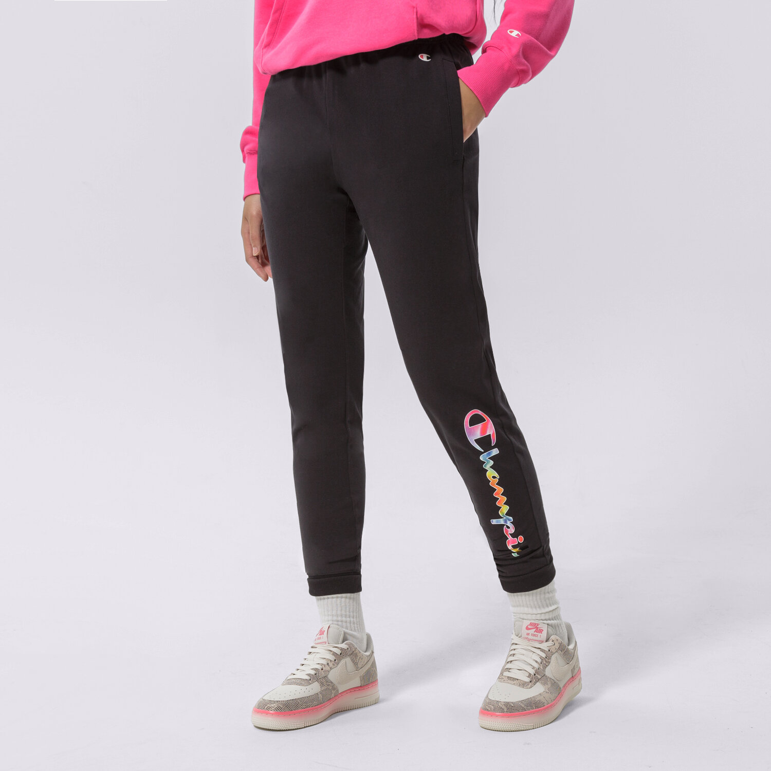 Damen Hosen CHAMPION HOSE RIB CUFF PANTS 114987KK001 Schwarz