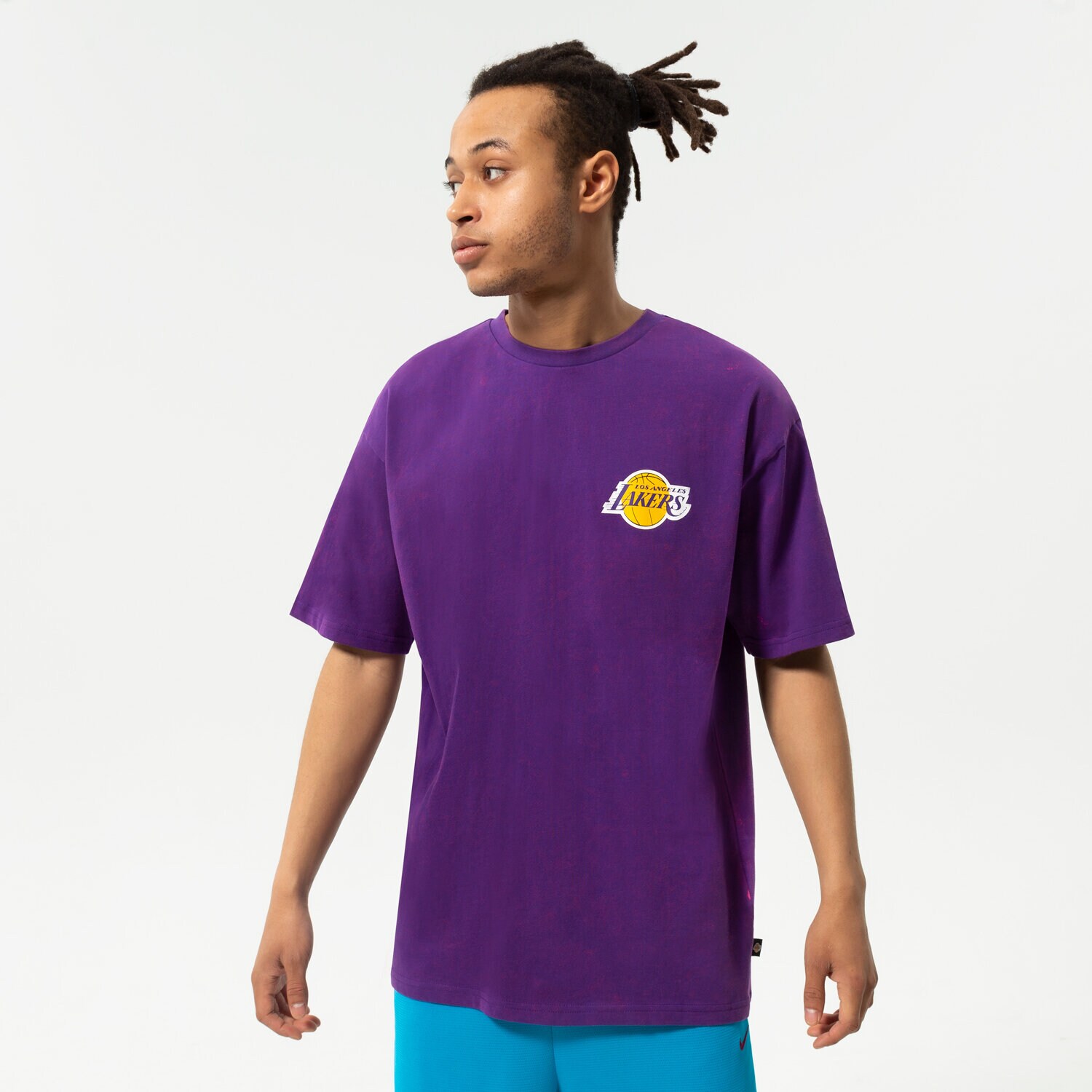 Herren T-Shirt NEW ERA T-SHIRT WASHED PACK GRAPHIC OS LAKERS LOS ANGELES LA 13083860 Violet