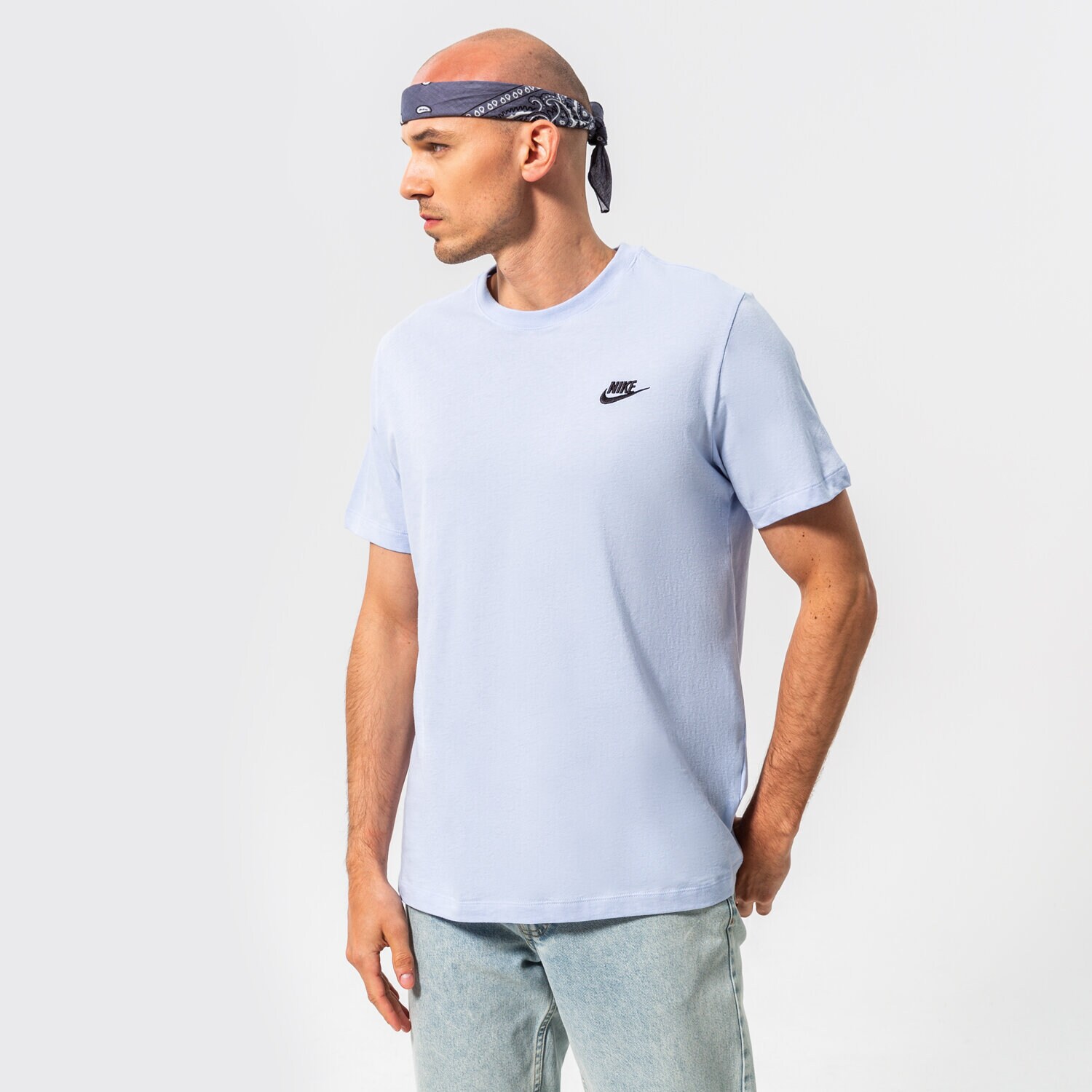 Herren T-Shirt NIKE T-SHIRT SPORTSWEAR CLUB FLEECE AR4997-548 Blau