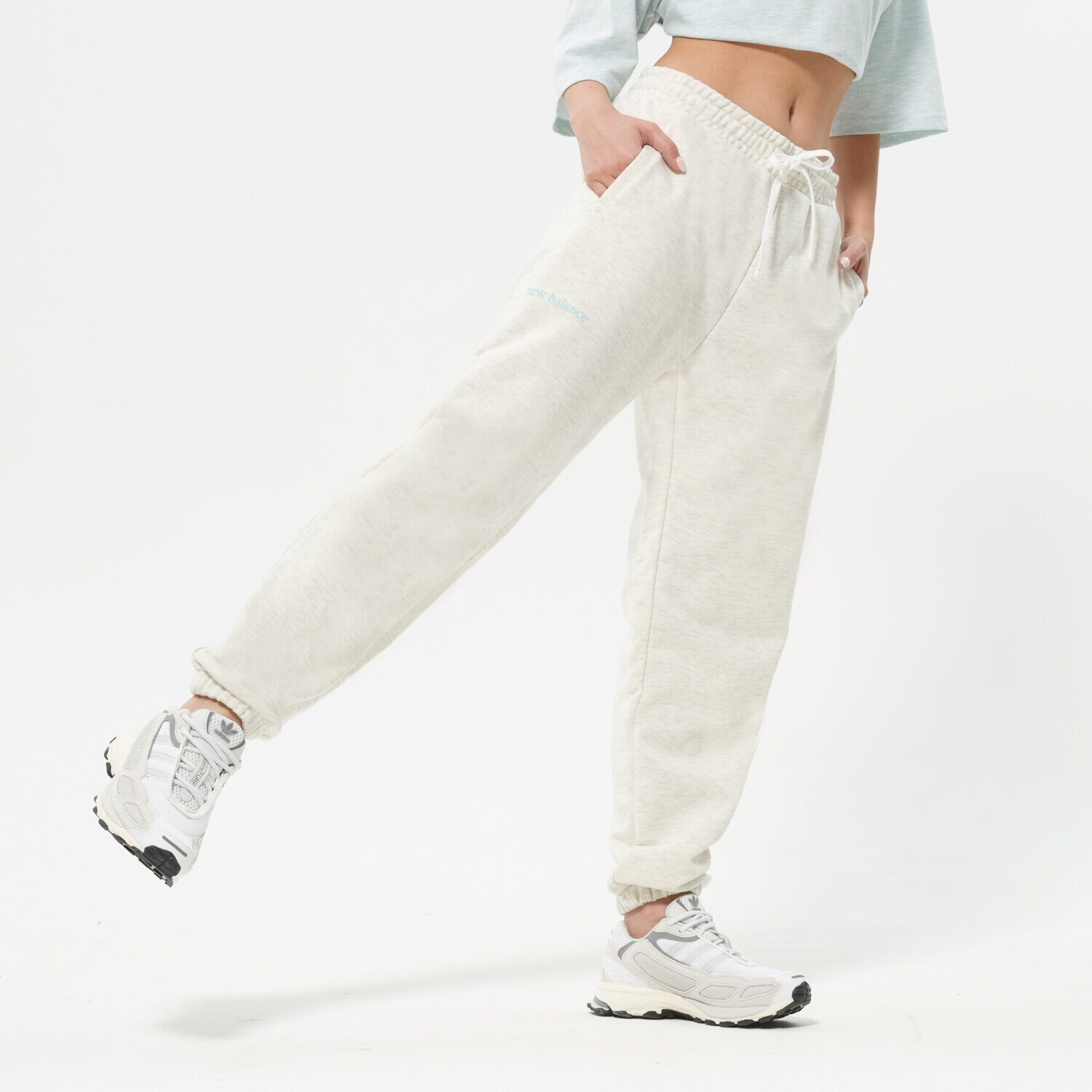 Damen Hosen NEW BALANCE HOSE NB ESSENTIALS BALANCED SWEATPANT WP21554SAH Grau