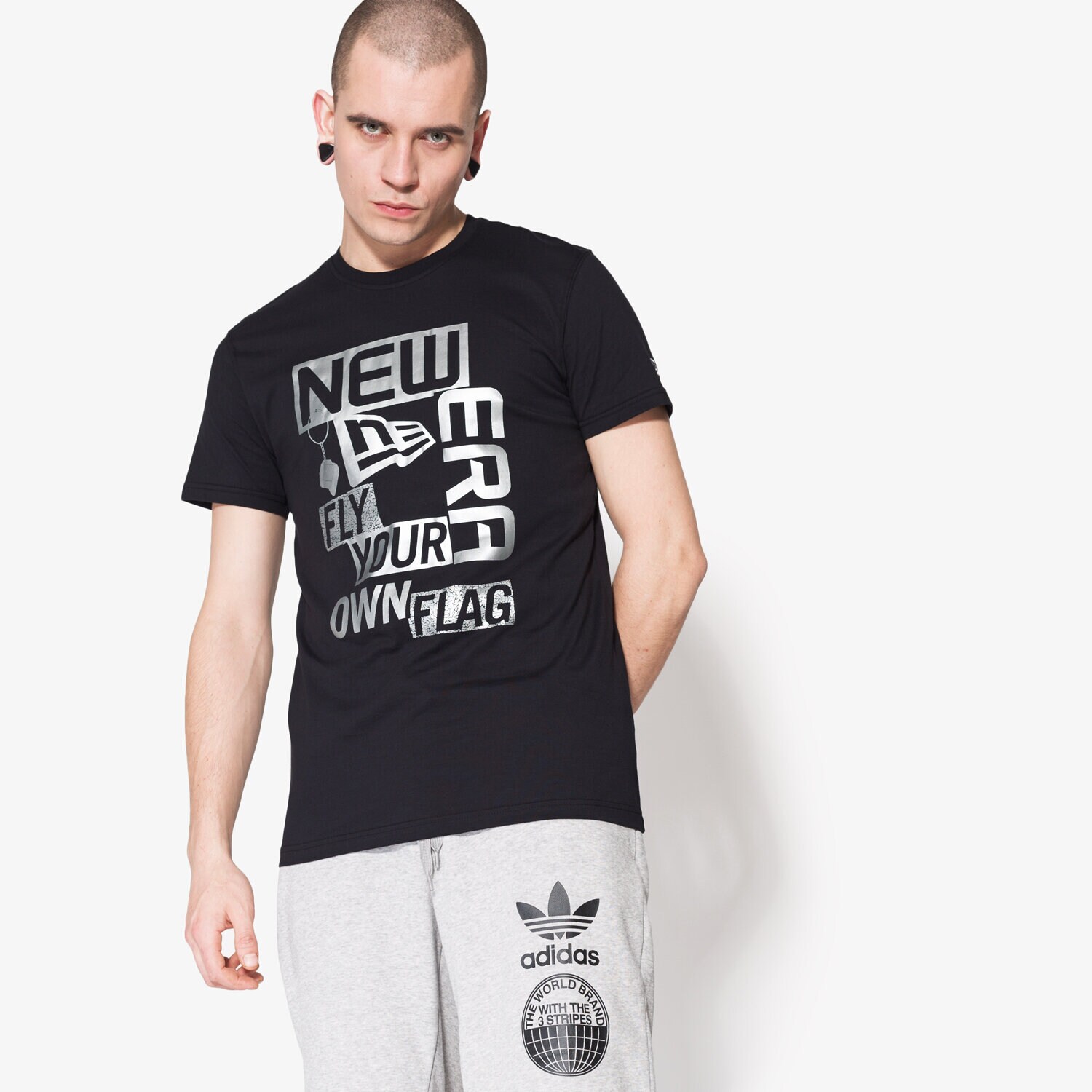 Herren T-Shirt NEW ERA T-SHIRT KEY CHAIN BLK 11422869 Schwarz